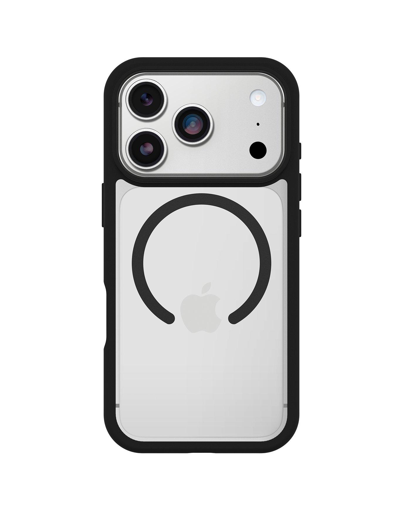 Image 1 of 5 of Otterbox React MagSafe Apple iPhone 17 Pro case Black Crystal - clear/black