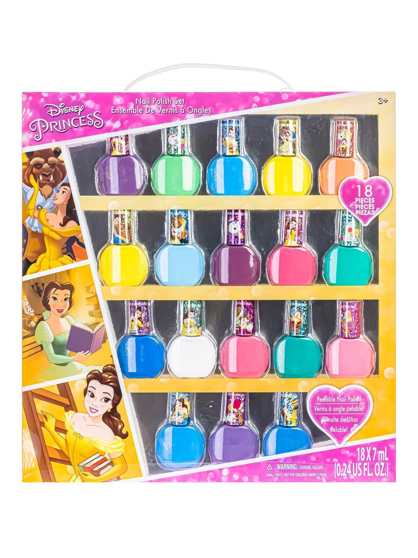 Image 1 of 7 of Disney Princess 18 Colour Nail Polish Set Craft Kit
