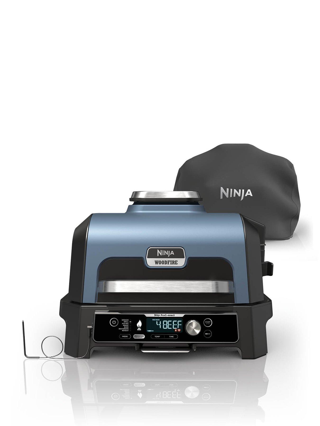 NINJA Ninja Woodfire Pro Connect XL Electric BBQ Grill  &  Smoker with Cover OG903UK