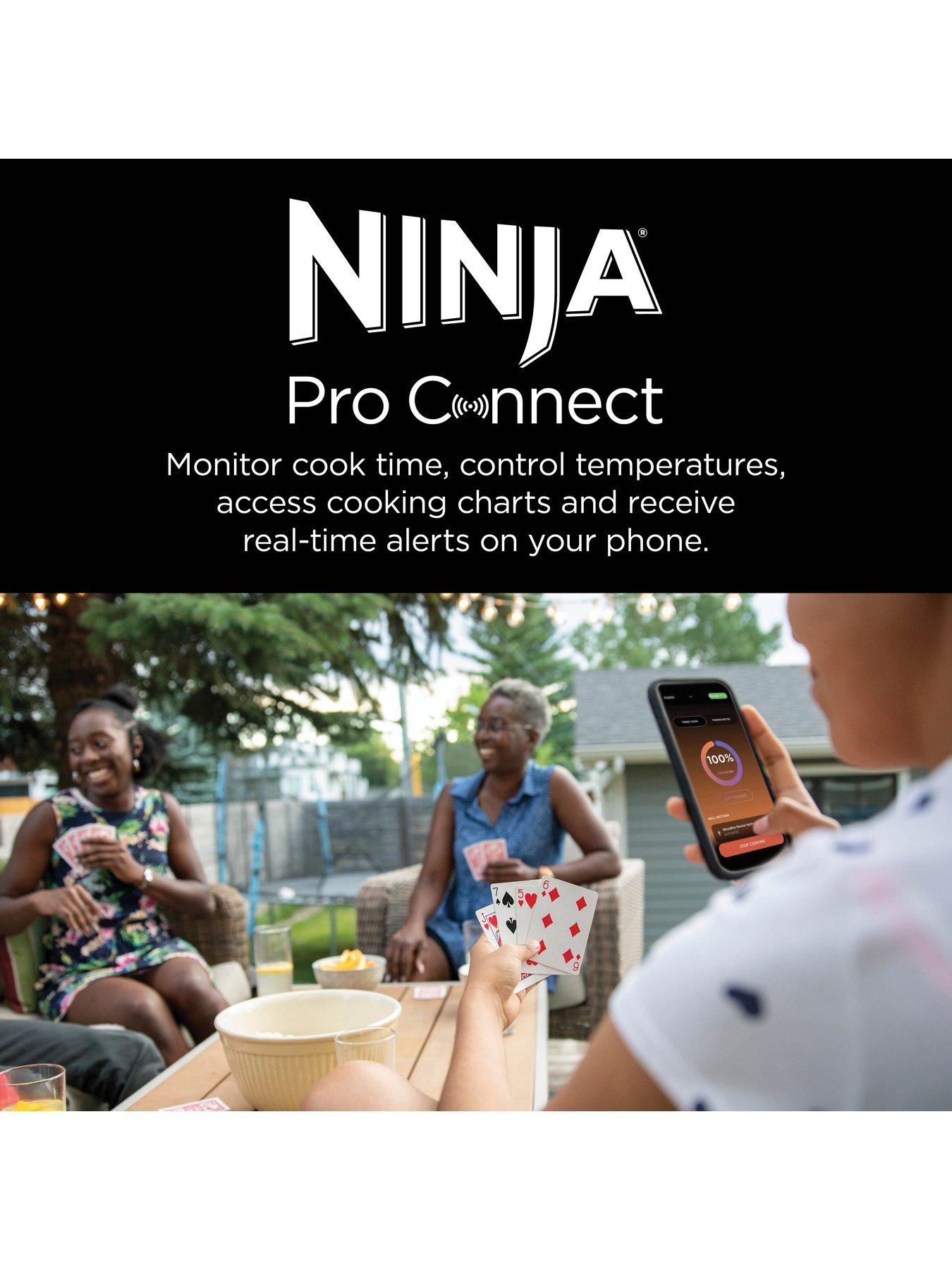 Image 5 of 7 of NINJA Woodfire Pro Connect XL Electric BBQ Grill &amp; Smoker with Cover OG903UK