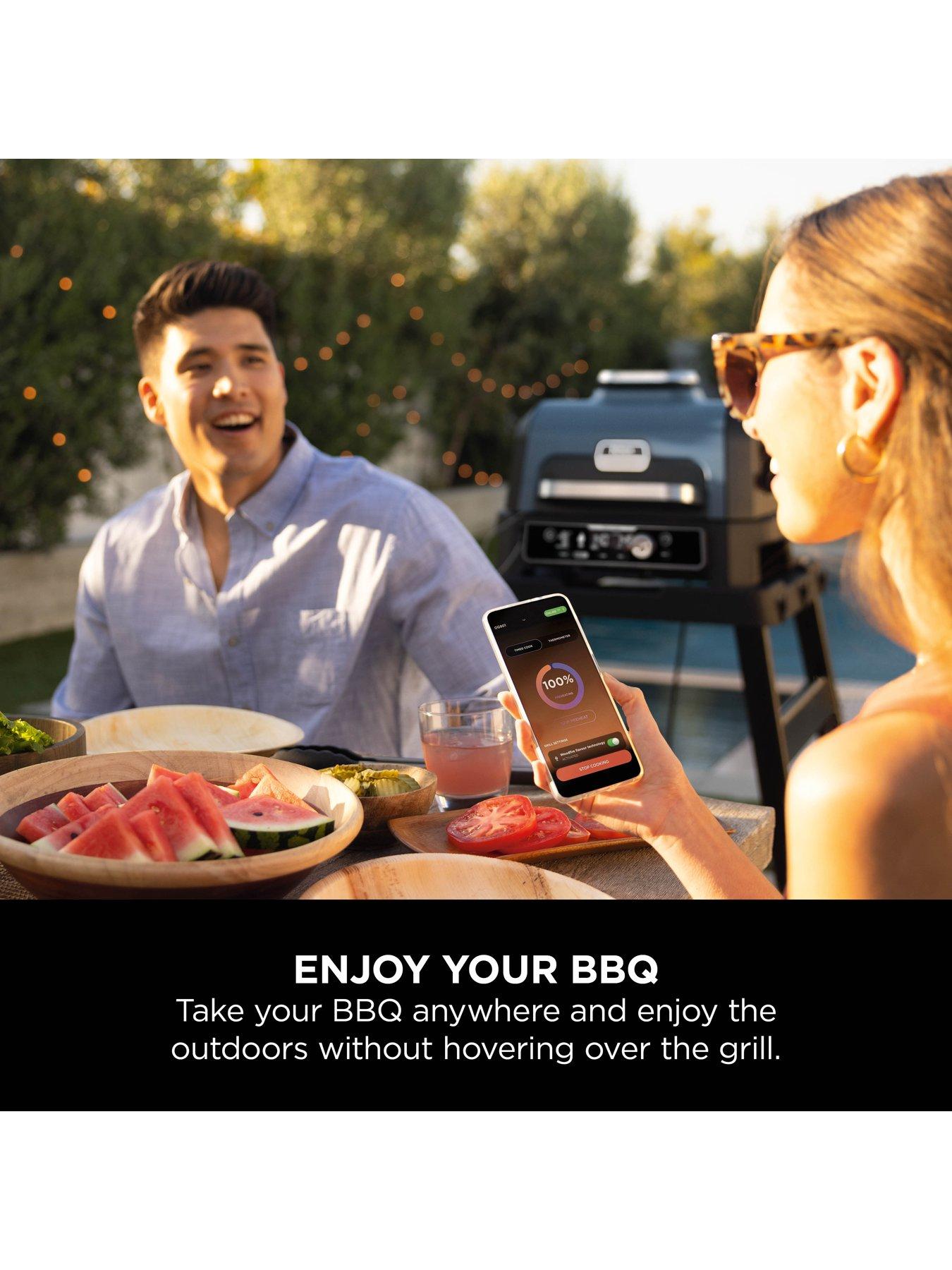 Image 6 of 7 of NINJA Woodfire Pro Connect XL Electric BBQ Grill &amp; Smoker with Cover OG903UK