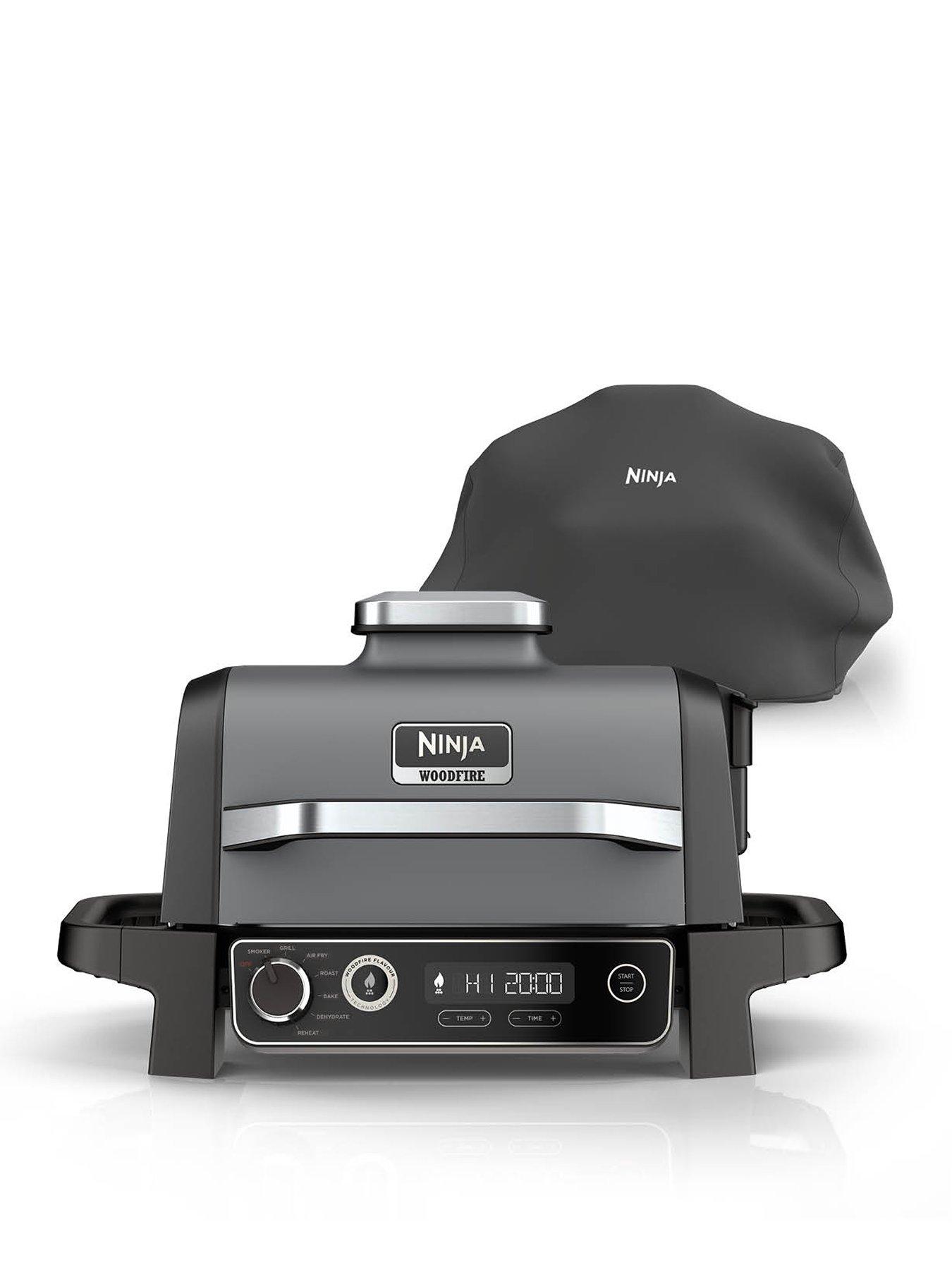 NINJA Ninja Woodfire Electric BBQ Grill & Smoker with Cover OG703UK