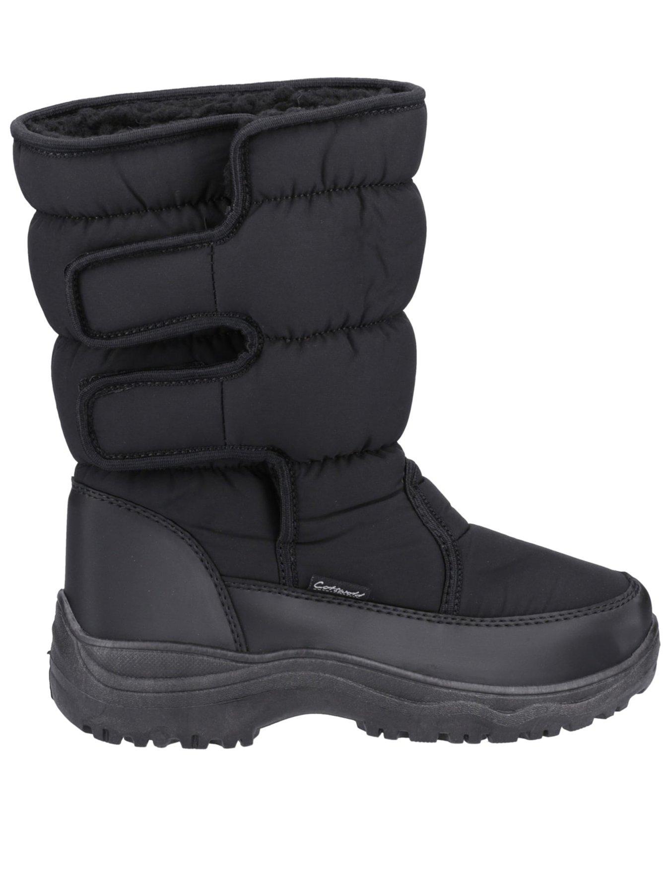 Image 1 of 5 of Cotswold Womens Welland Warm Lined Water Resistant Snowboots - Black