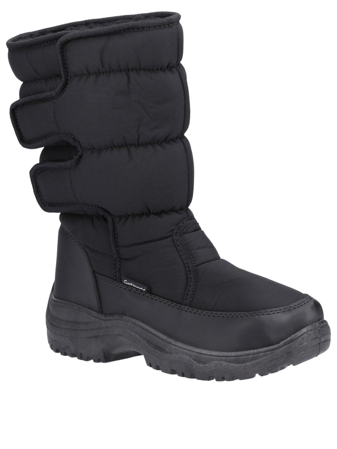 Image 2 of 5 of Cotswold Womens Welland Warm Lined Water Resistant Snowboots - Black