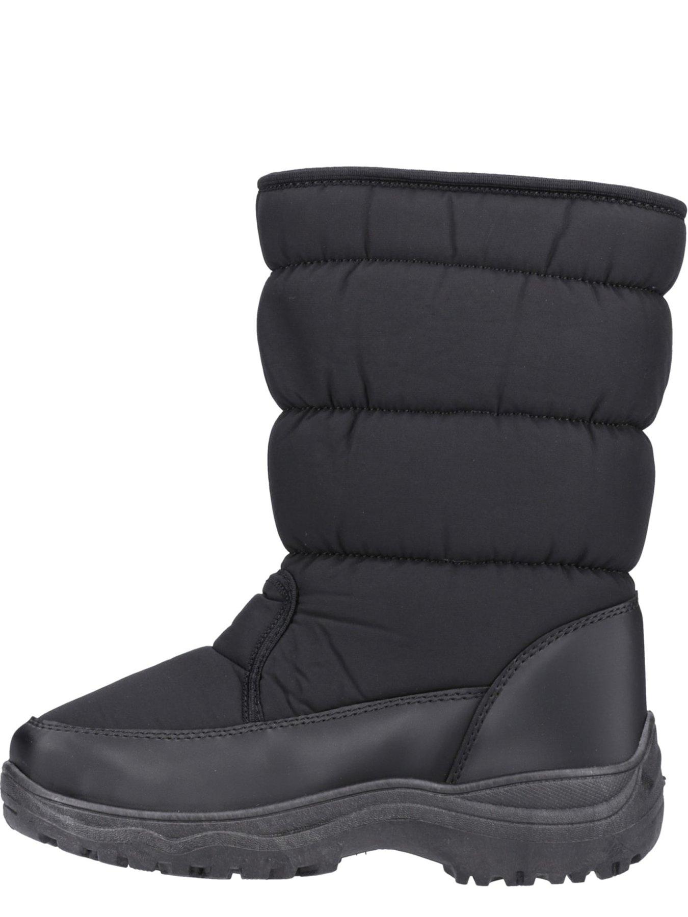 Image 4 of 5 of Cotswold Womens Welland Warm Lined Water Resistant Snowboots - Black