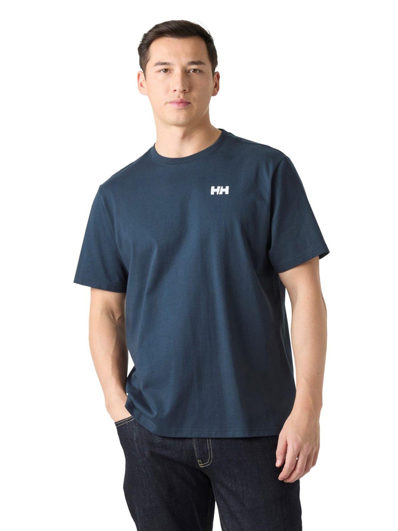 Helly Hansen Sport Men's Navy Staple Cotton Short Sleeve T-Shirts Large - Image 2