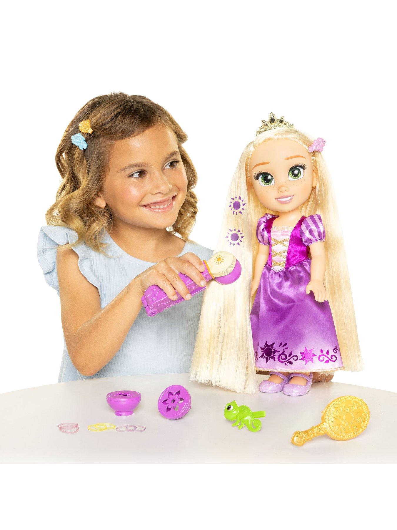 Image 6 of 7 of Disney Princess Dp Rapunzel Light And Style Doll