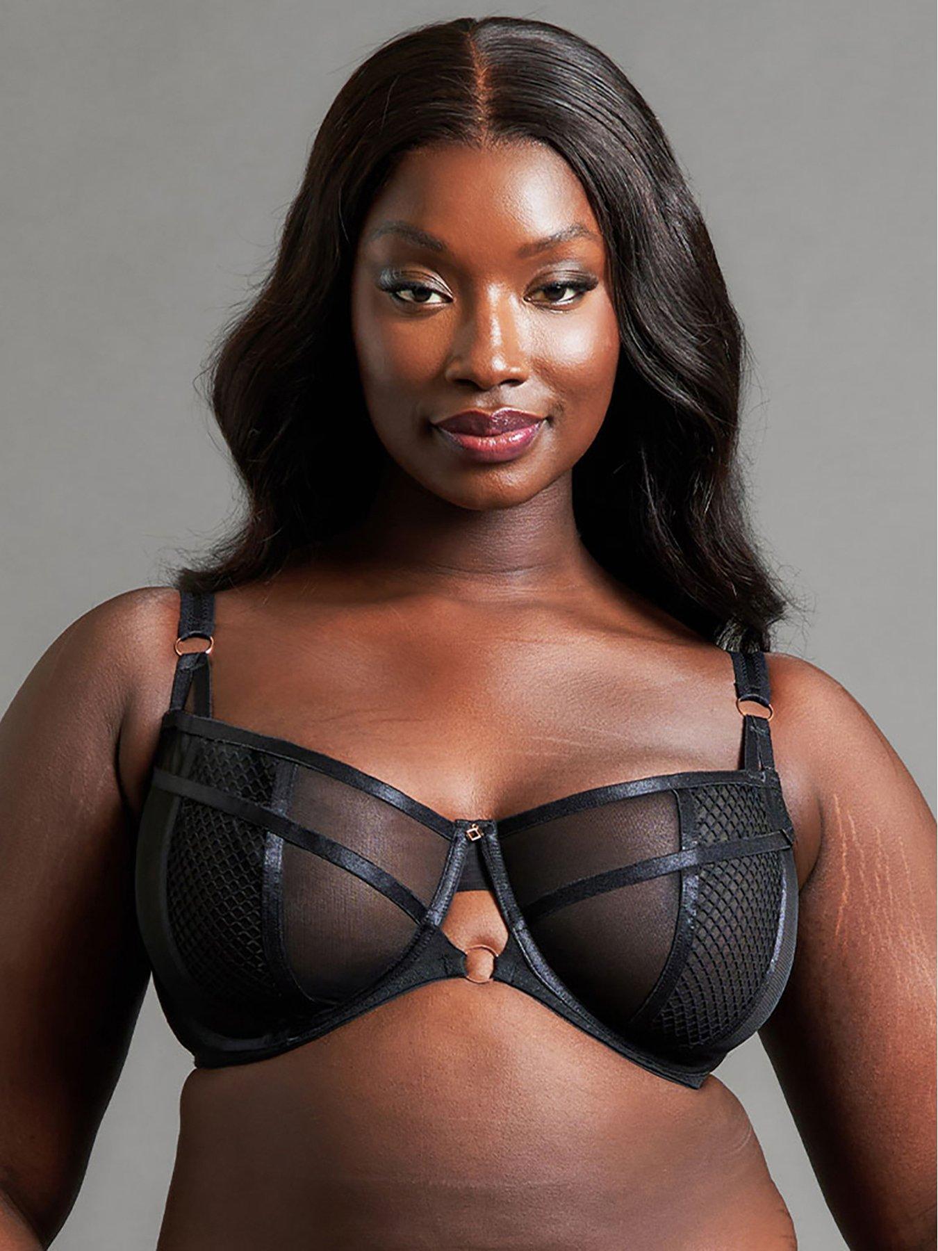 Image 1 of 5 of Curvy Kate Scantilly BY Curvy Kate Friction Balcony Bra (Second Sizes) - Black