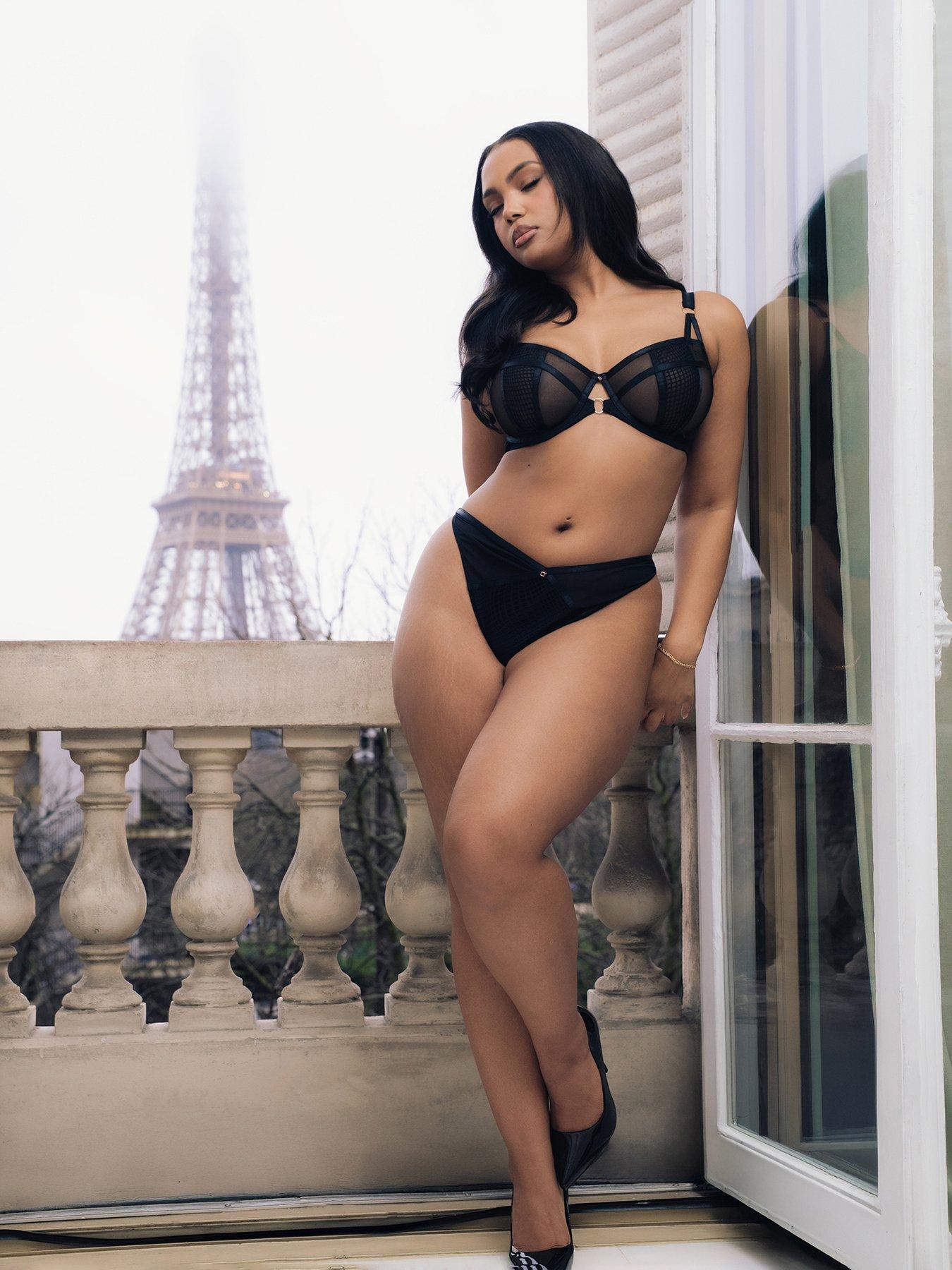 Image 4 of 5 of Curvy Kate Scantilly BY Curvy Kate Friction Balcony Bra (Second Sizes) - Black
