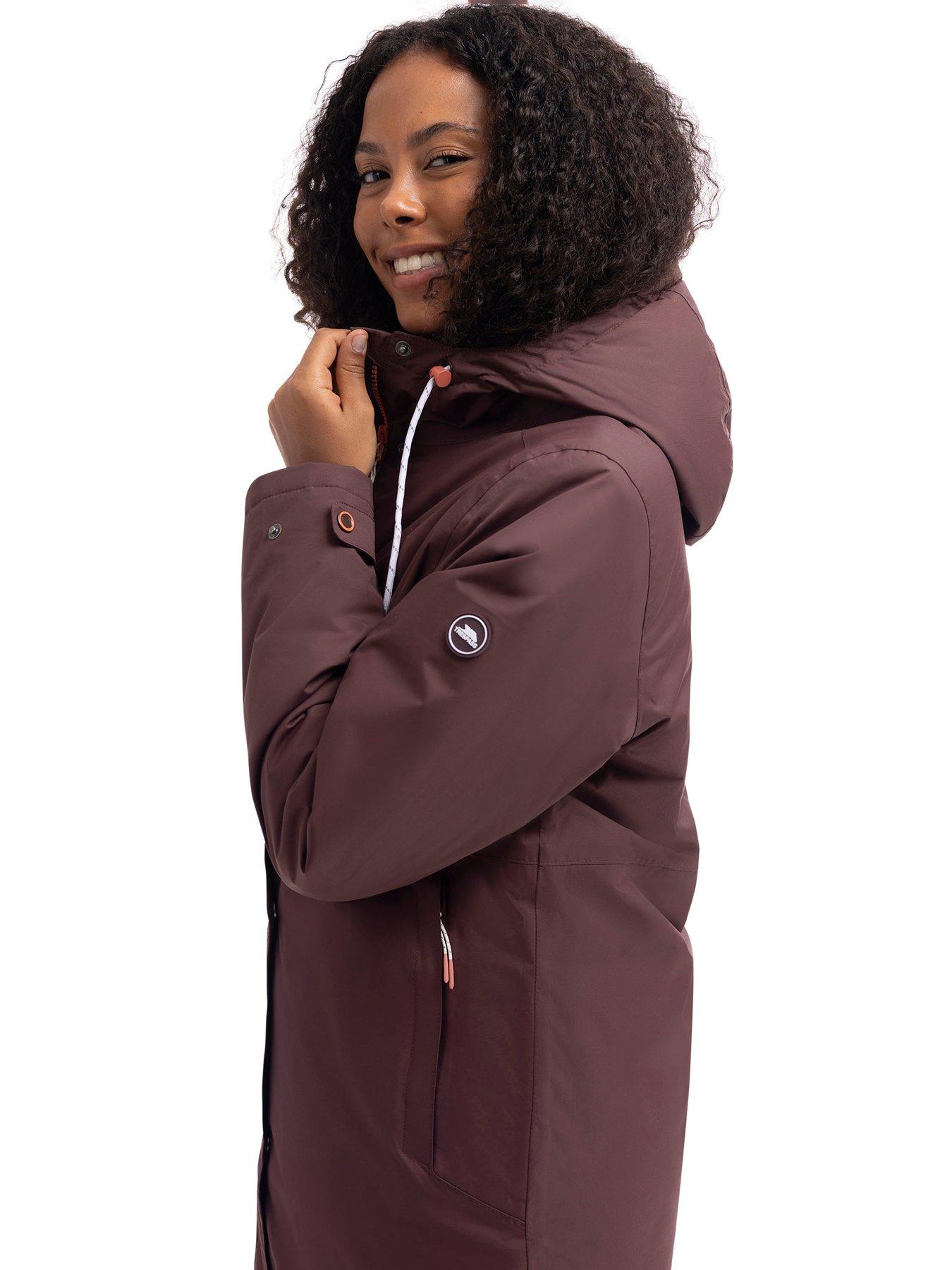 Trespass Women's Waterproof Padded Jacket Melissa Brown Size 8 - Image 4