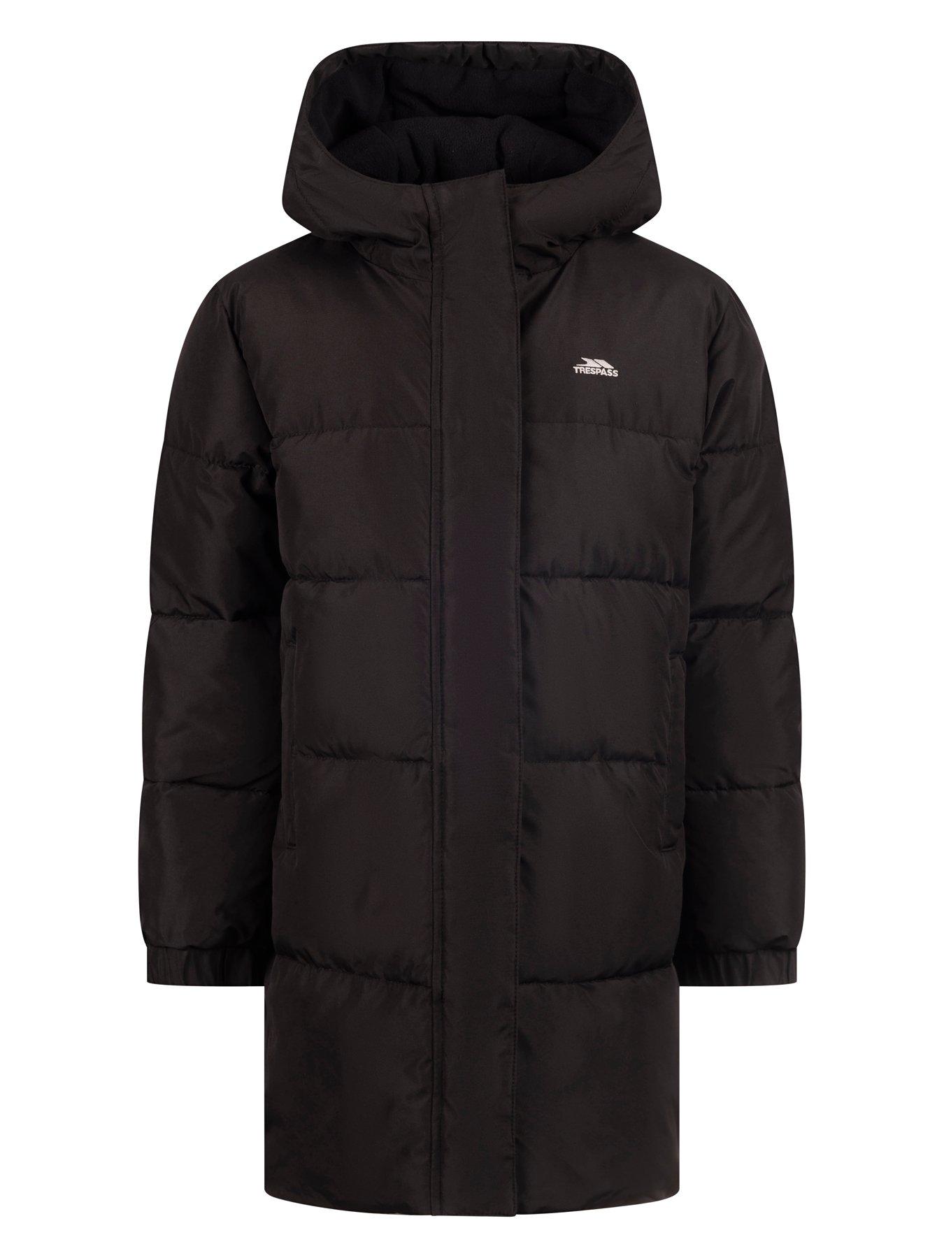 Trespass Kids Padded Coat Northridge Black 3/4 - Image 5