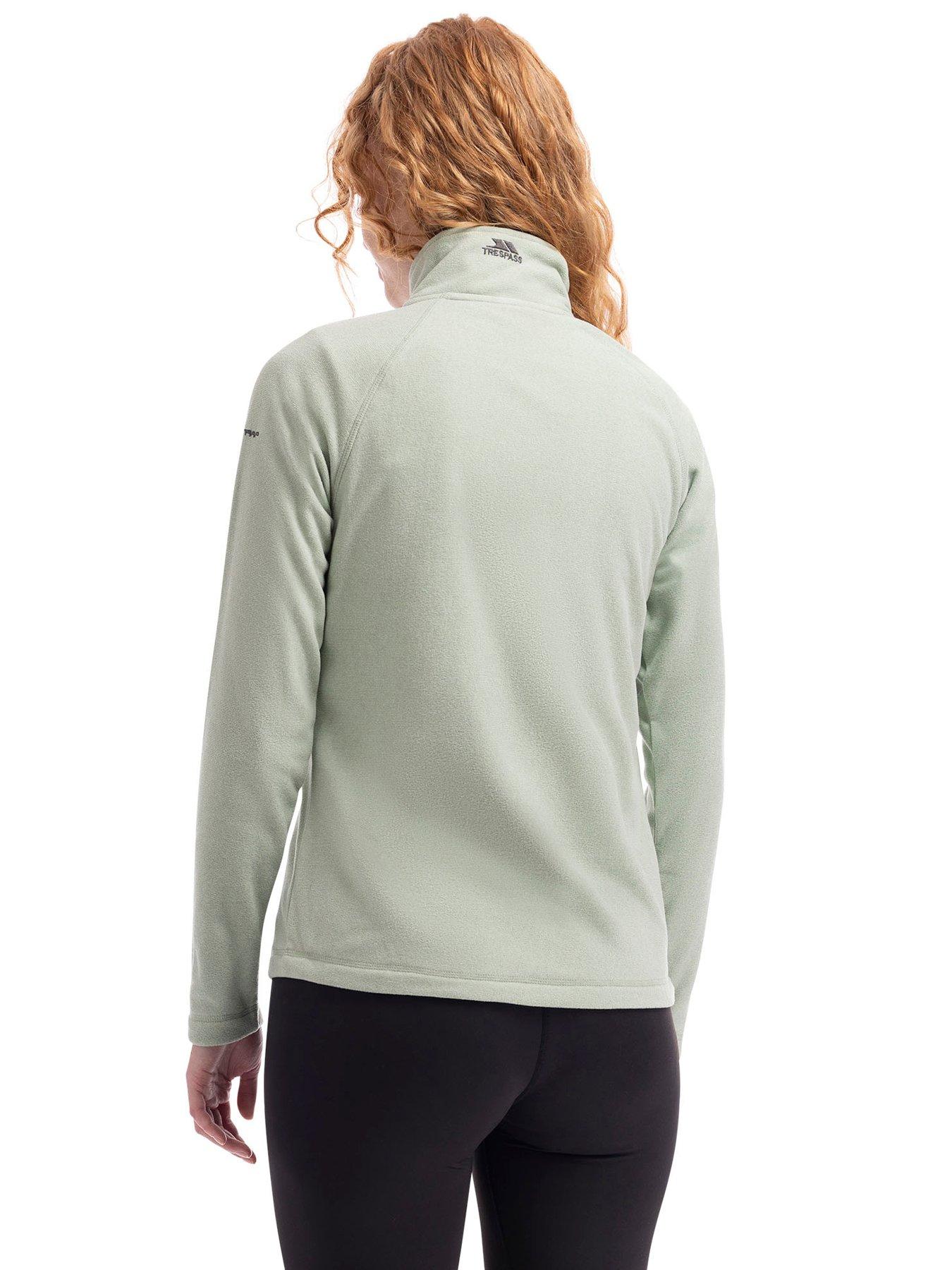 Image 2 of 2 of Trespass Womens Meadows Half Zip Brushed Back Anti-Pill Fleece - Sage