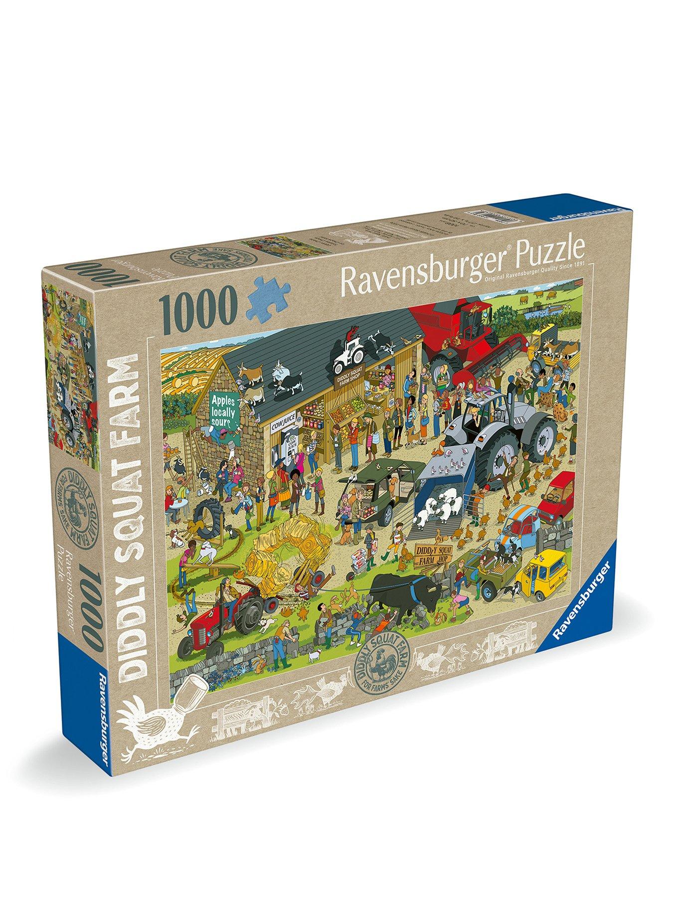 Image 1 of 8 of Ravensburger 1000-Piece Diddly Squat Farm Jigsaw Puzzle