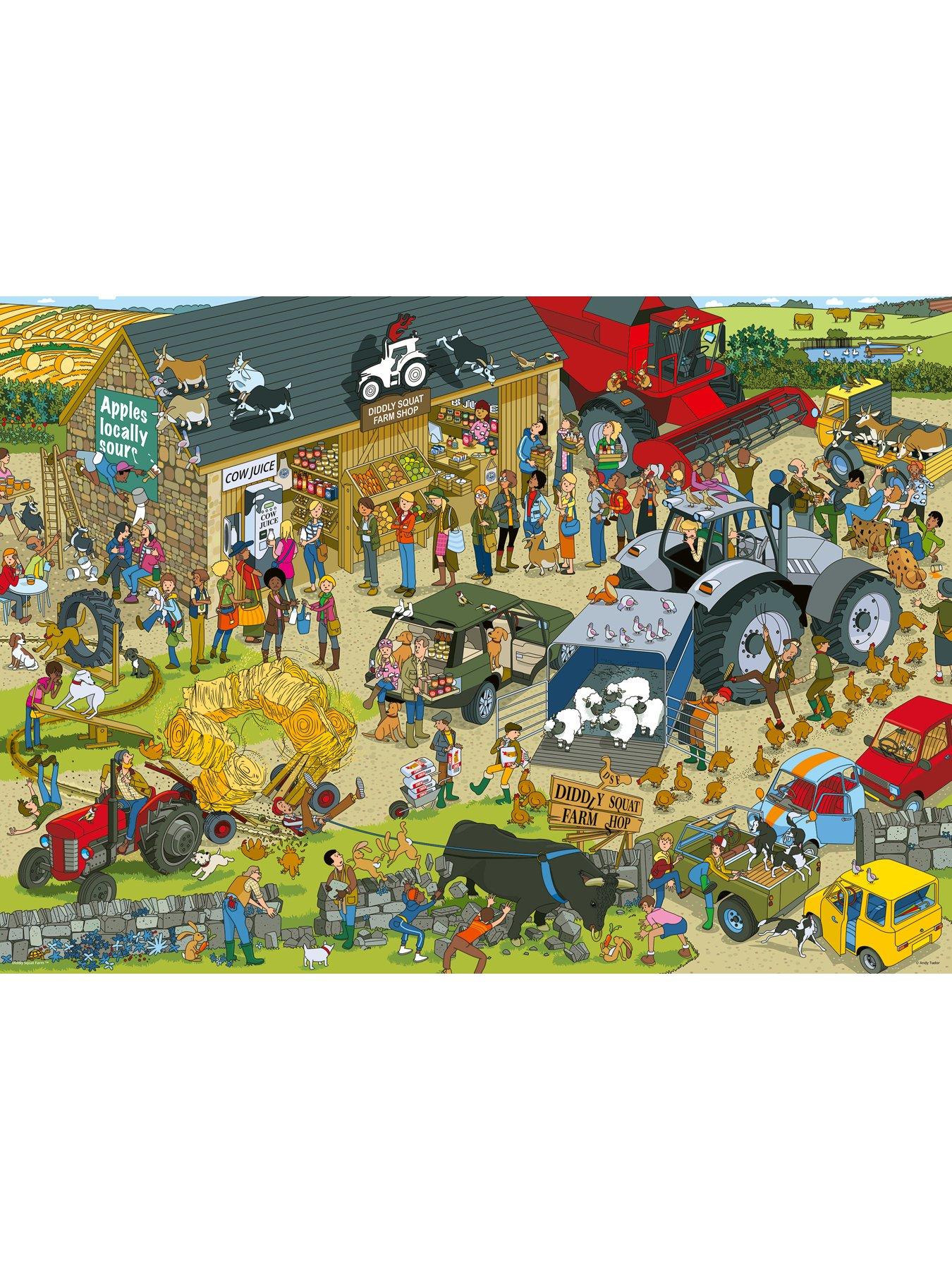 Image 2 of 8 of Ravensburger 1000-Piece Diddly Squat Farm Jigsaw Puzzle