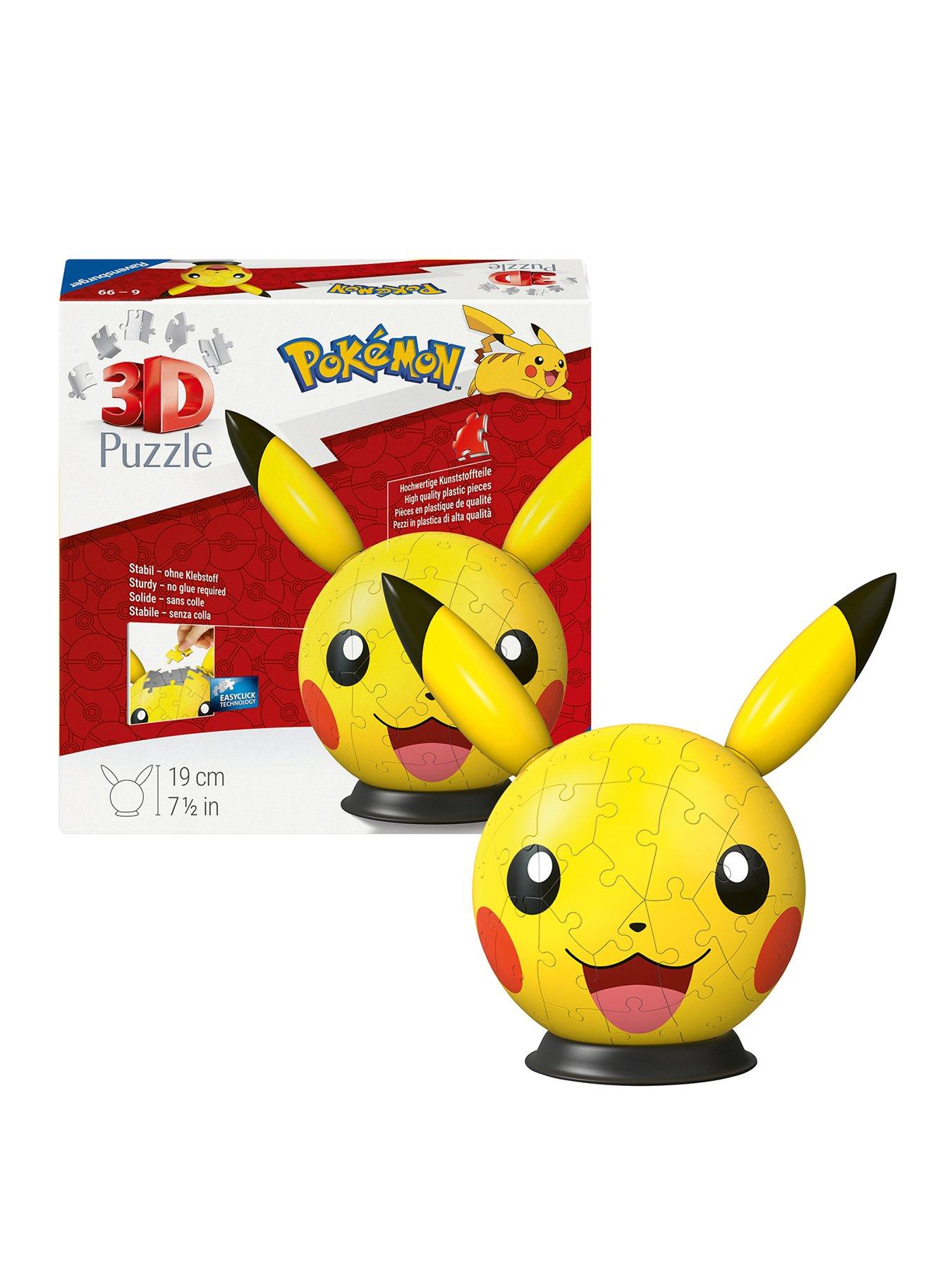 Pokemon Pikachu with Ears 3D Puzzle Ball, 72pc