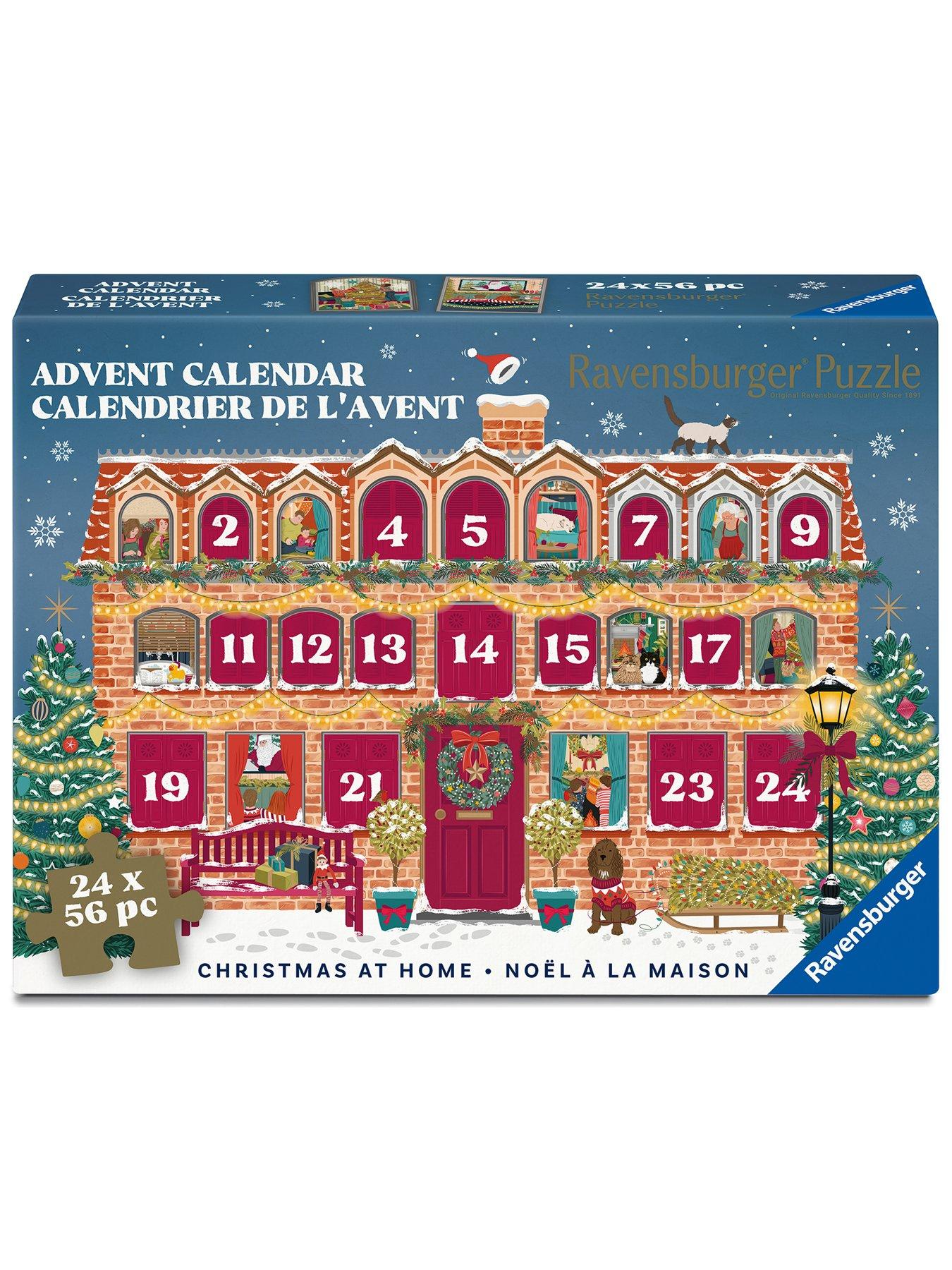 Image 2 of 3 of Ravensburger 24-Day 56-Piece Puzzle Advent Calendar - Christmas At Home