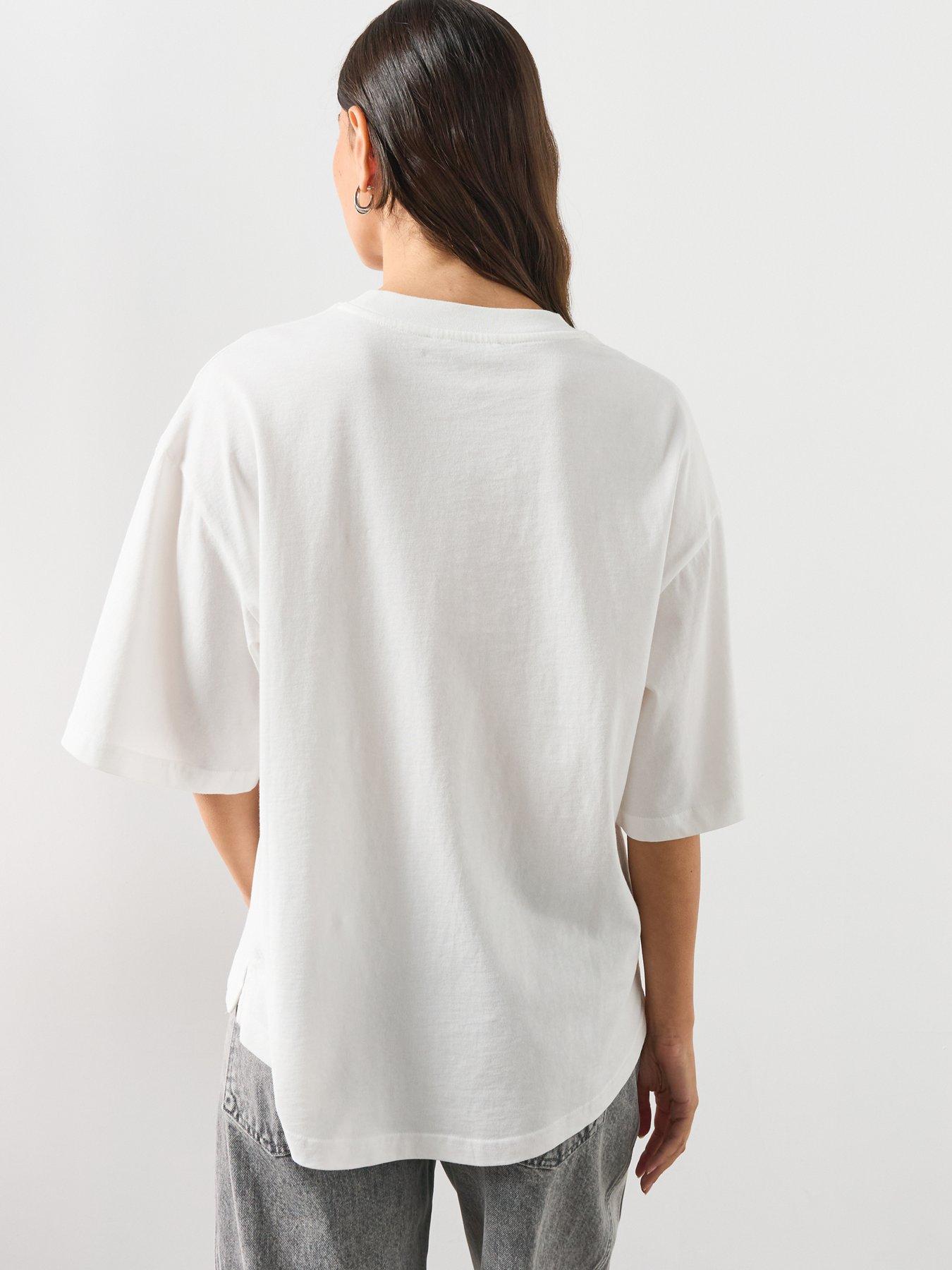 Image 2 of 6 of AllSaints Reflex Amelie Embellished T-Shirt - White