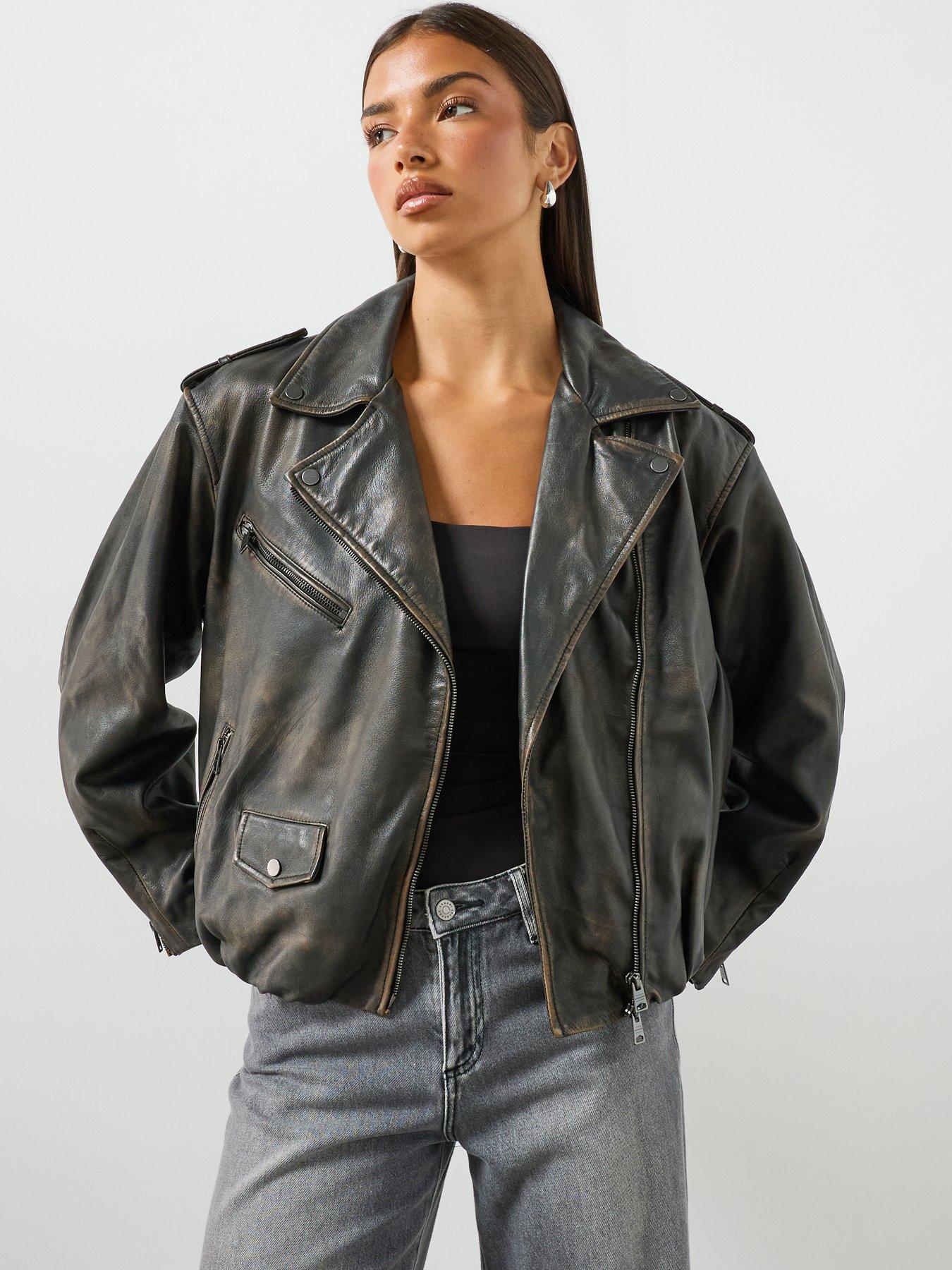 All Saints Women's Black Allsaints Samina Biker Jacket - Image 2