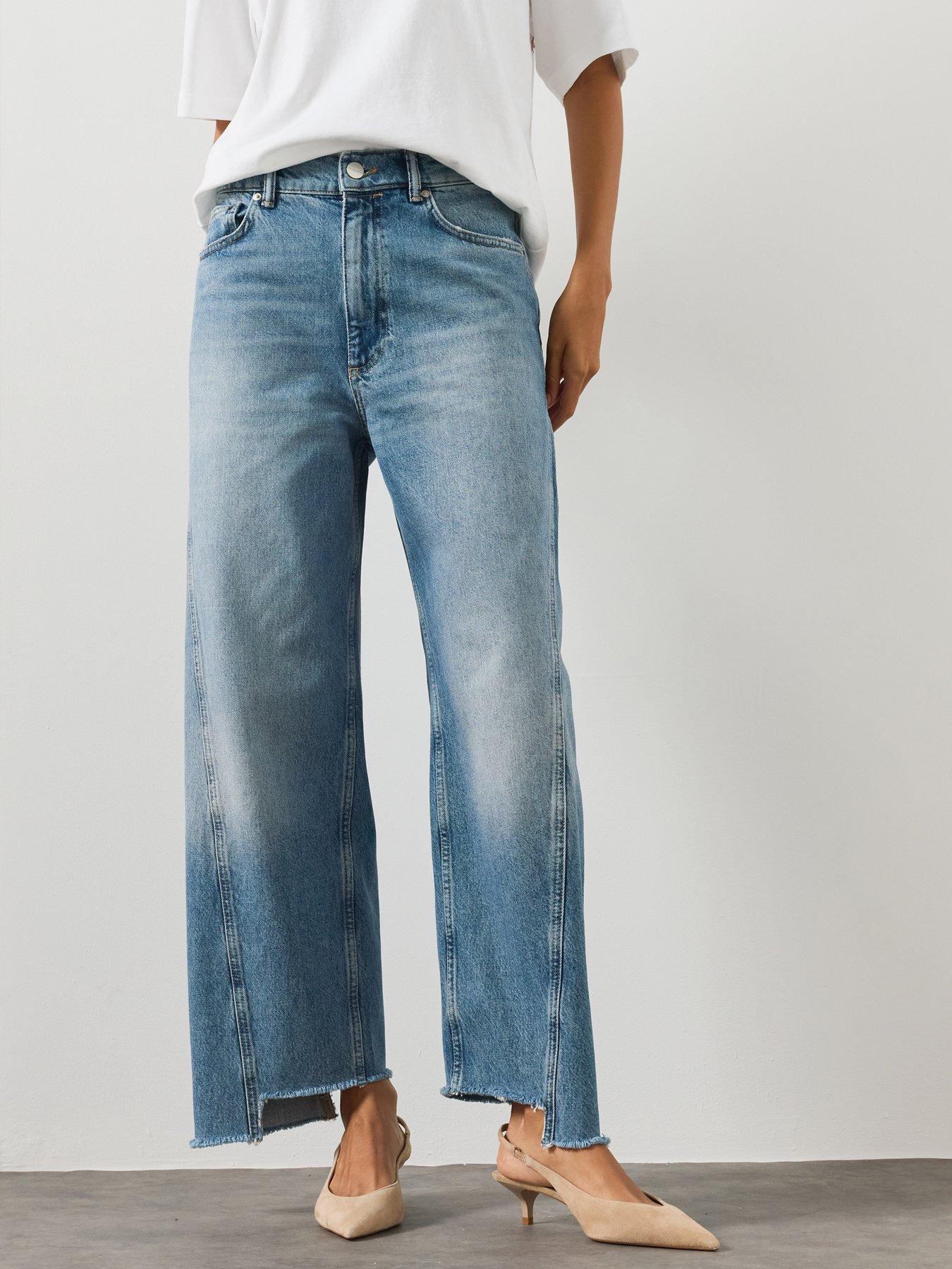 AllSaints Fox Loose Fit Denim Jeans - Blue