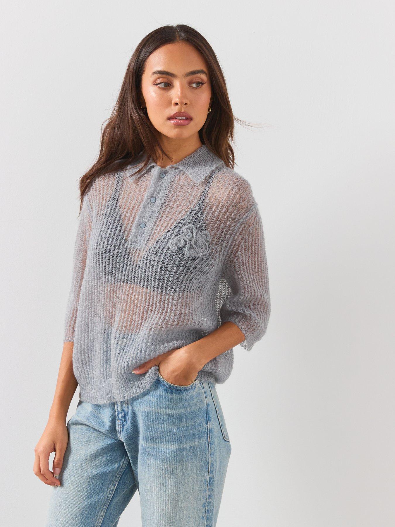 Image 6 of 6 of AllSaints Anabel Polo Tee