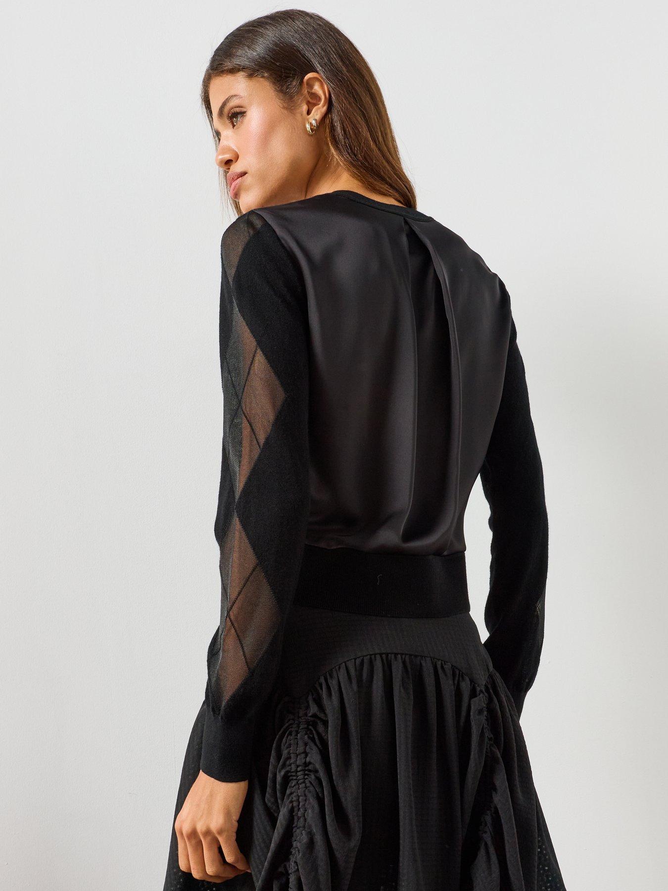 Image 2 of 6 of AllSaints Bern Cardigan - Black