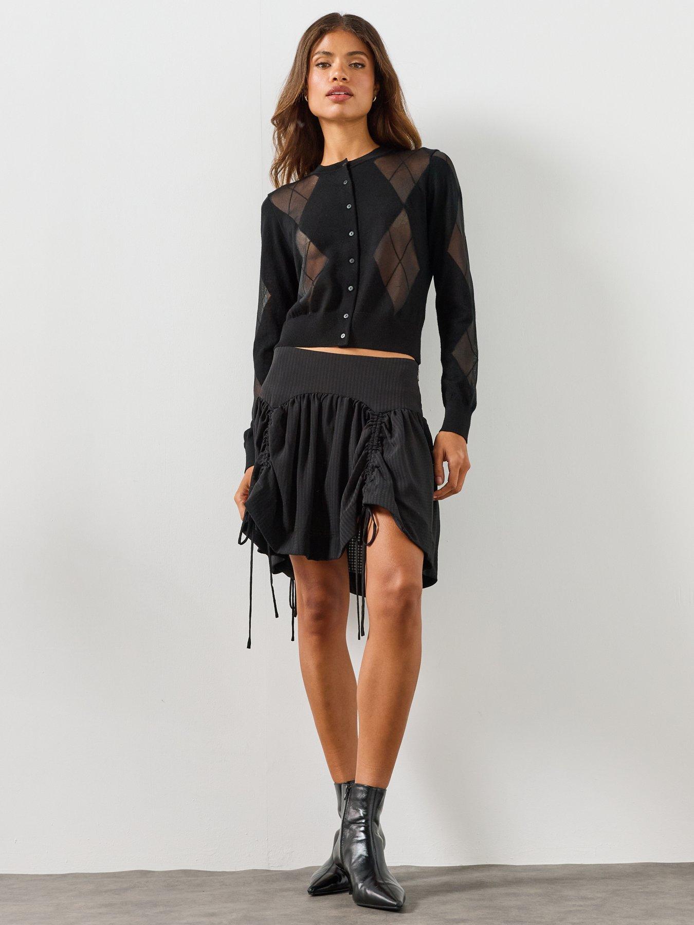 Image 3 of 6 of AllSaints Bern Cardigan - Black