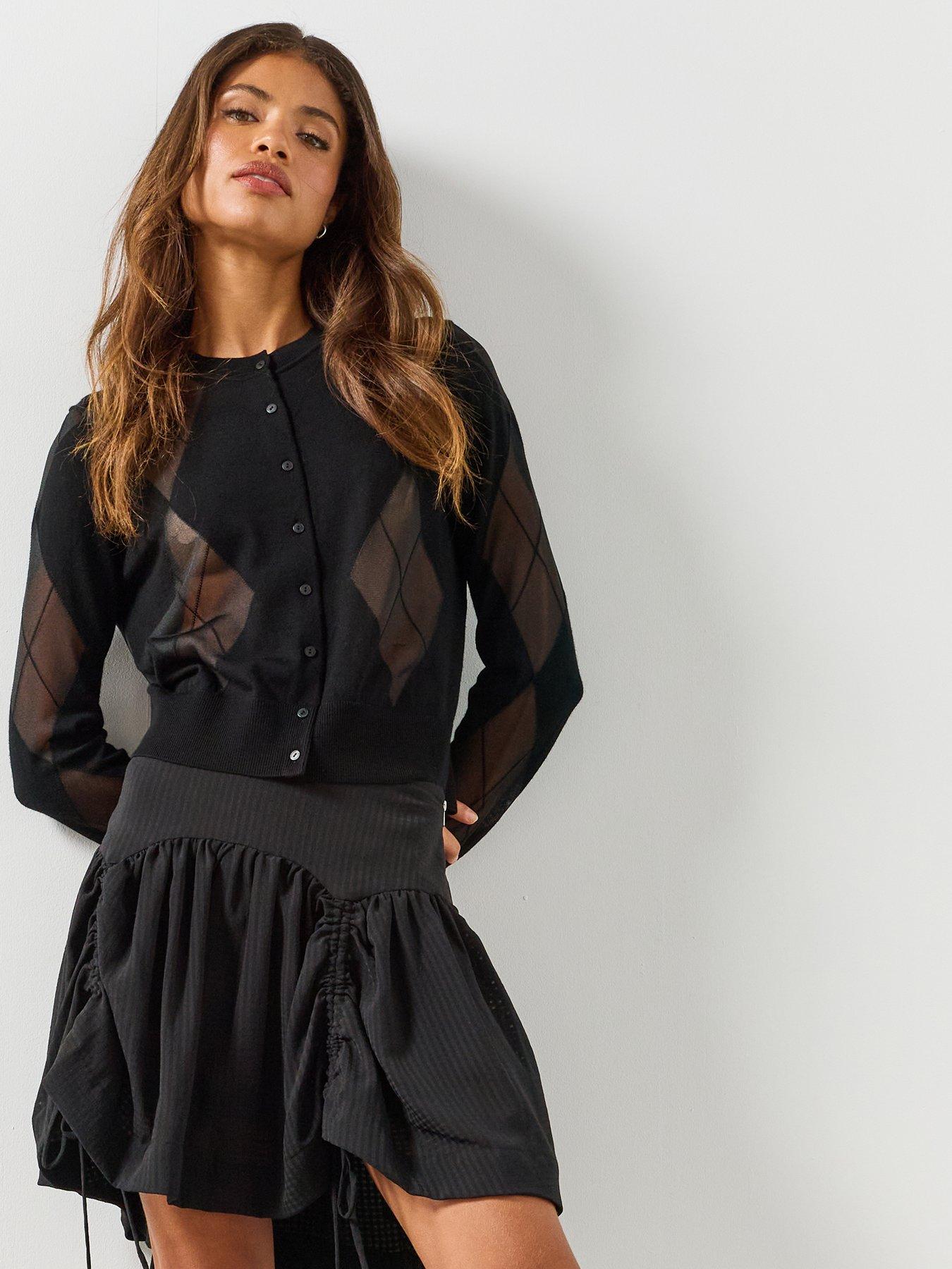 Image 5 of 6 of AllSaints Bern Cardigan - Black