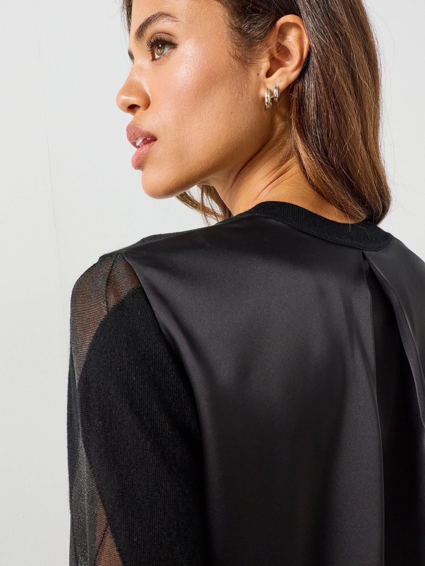 Image 6 of 6 of AllSaints Bern Cardigan - Black