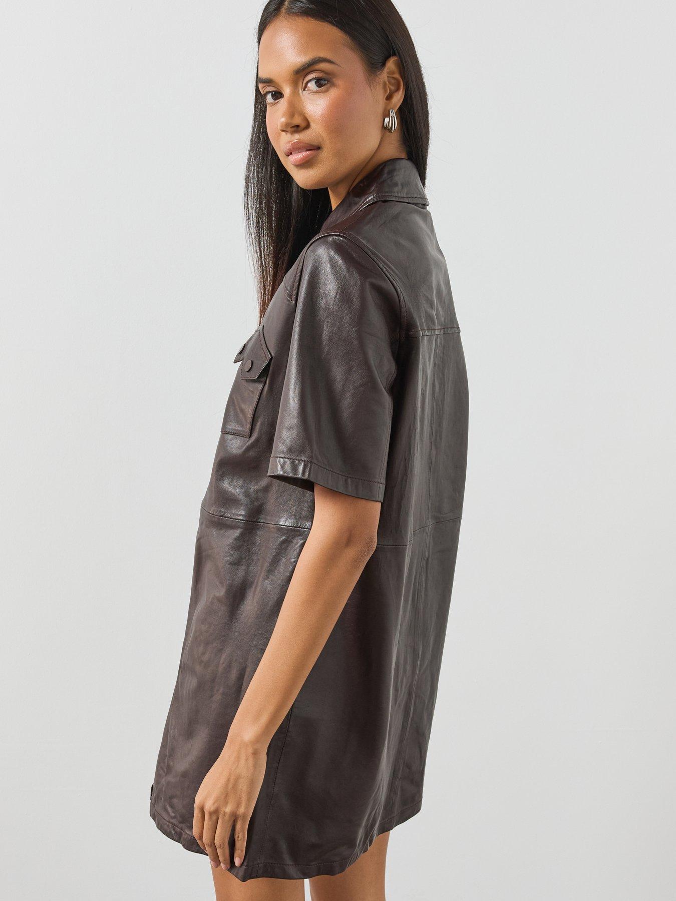 allsaints leather dress Rock - Brown Princess Wedding Dress