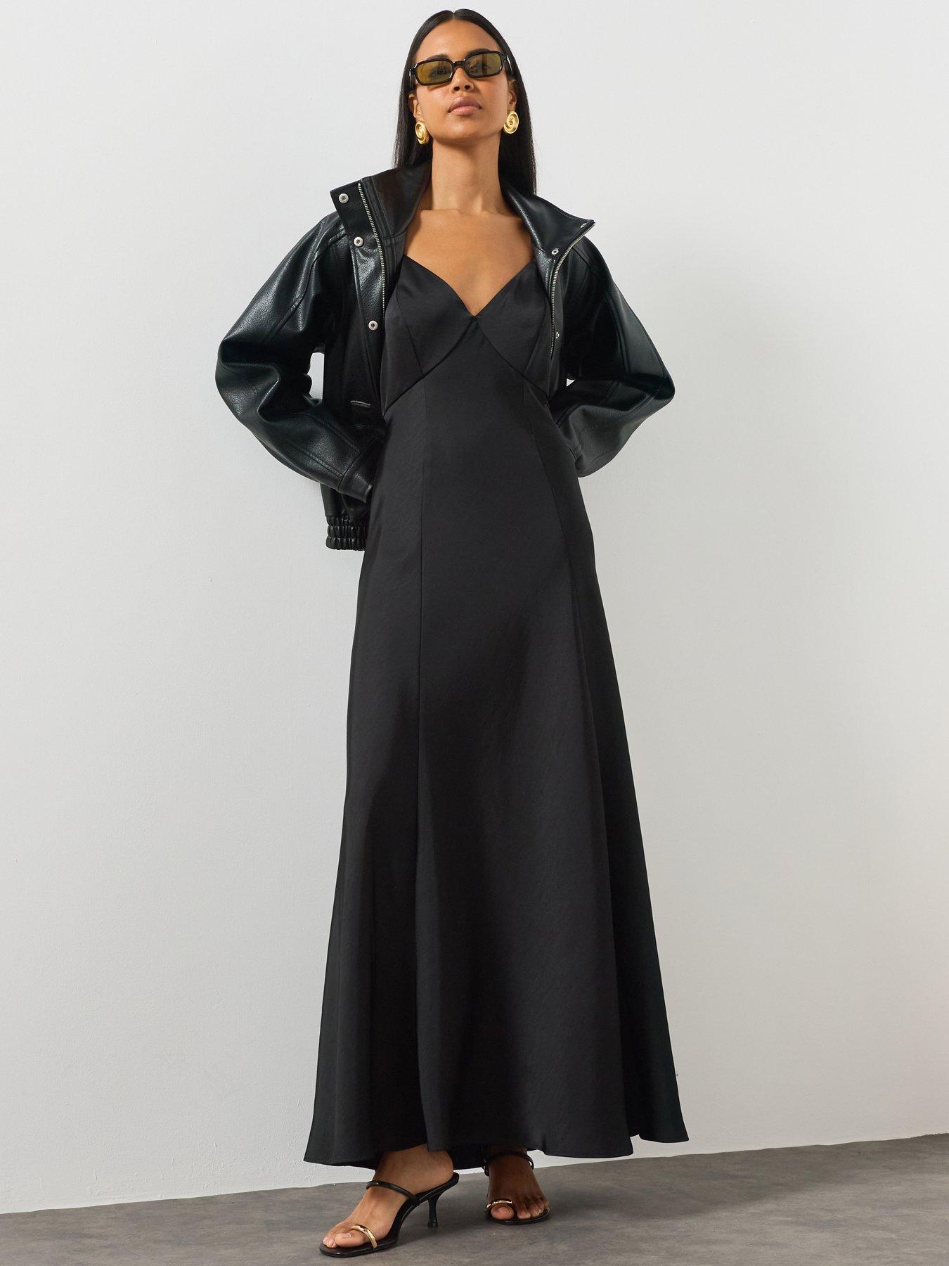 Allsaints Women's Black Irina Maxi Slip Dress - Size 14 - Image 2