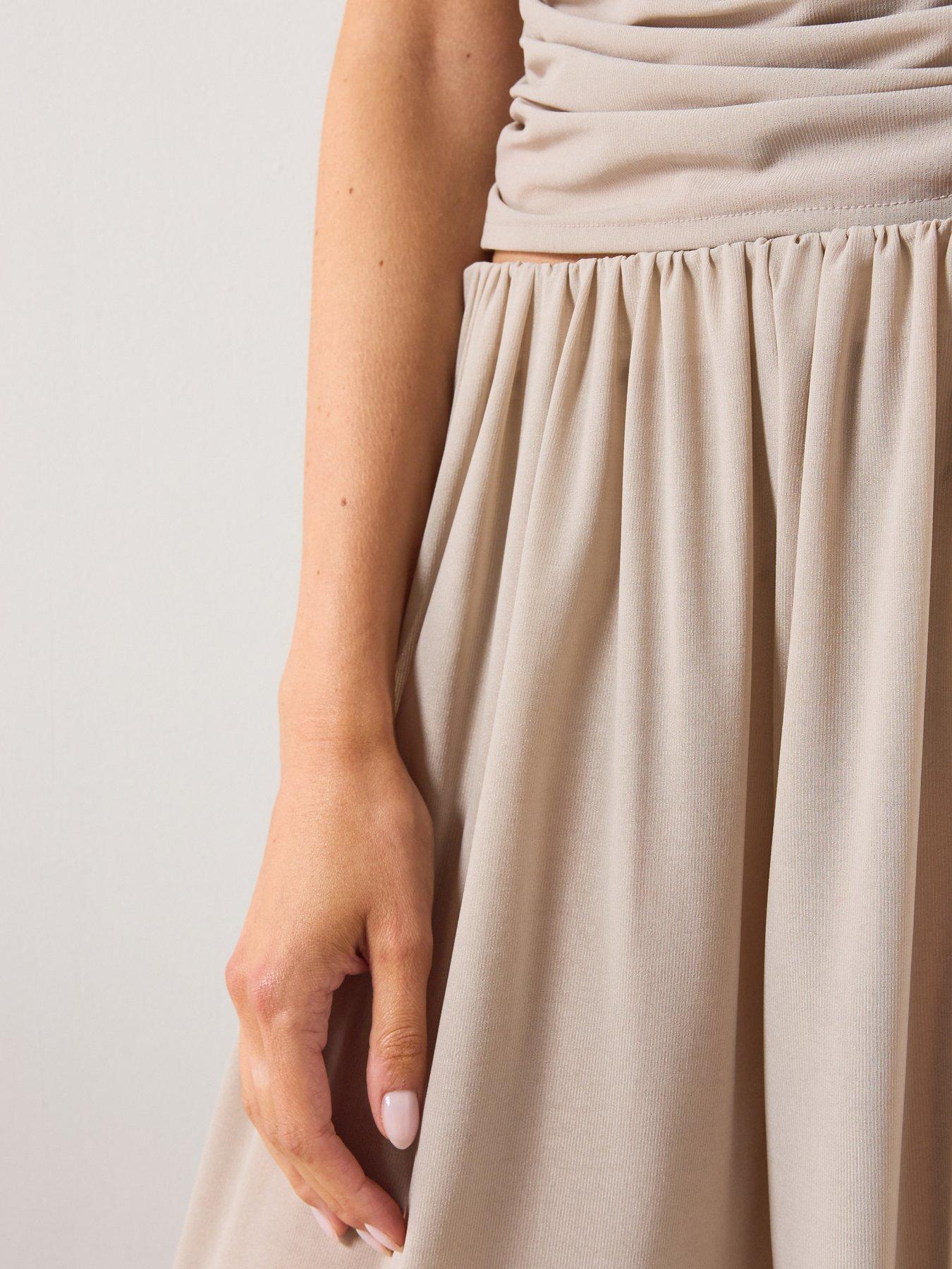 Image 4 of 6 of Mango Mid-Rise Harem Co-Ord Pants - Grey