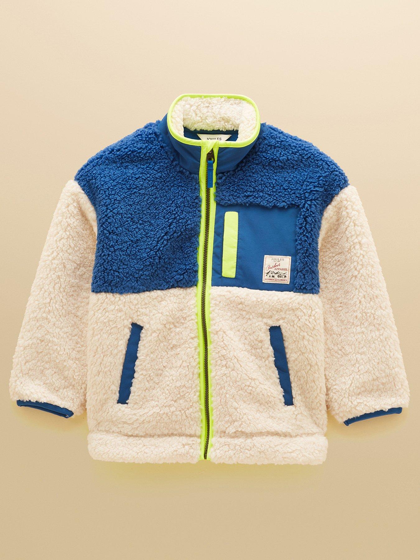 Joules Boys Billy Full Zip Fleece Jacket - Cream
