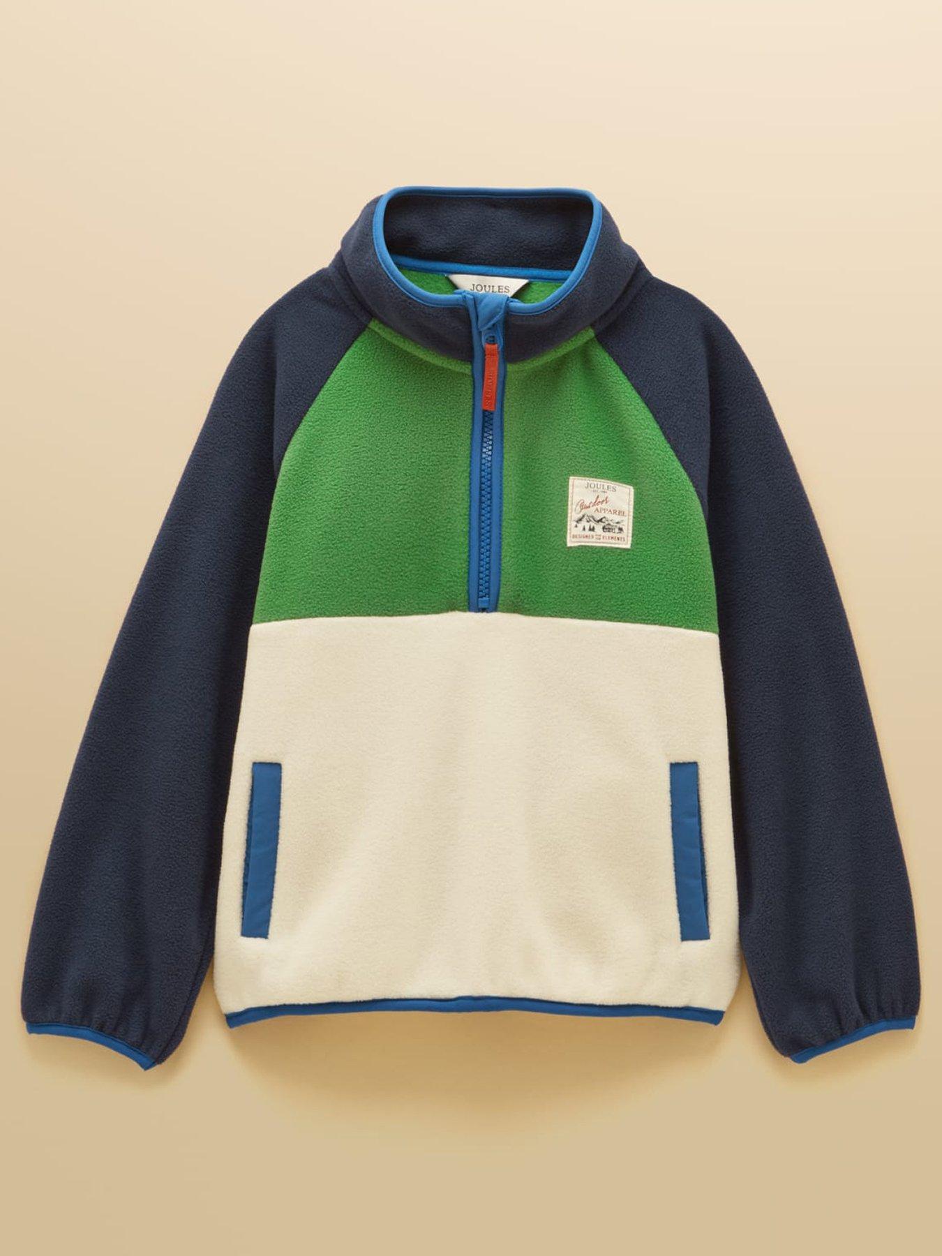 Image 1 of 5 of Joules Boys Breeze Over Head Fleece - Cream