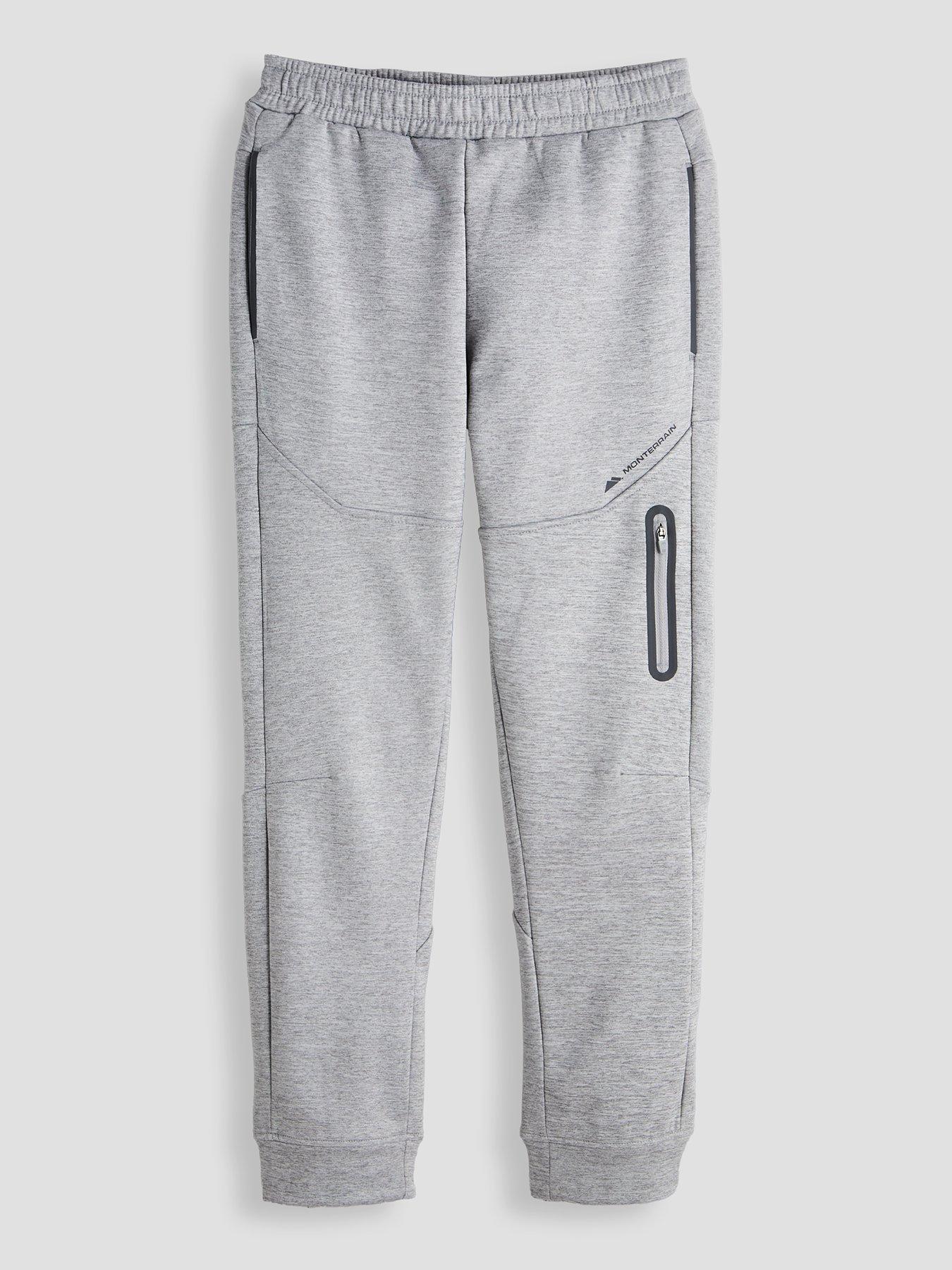Monterrain Boys Swift 2.0 Joggers, Grey, Size 7-9 Years