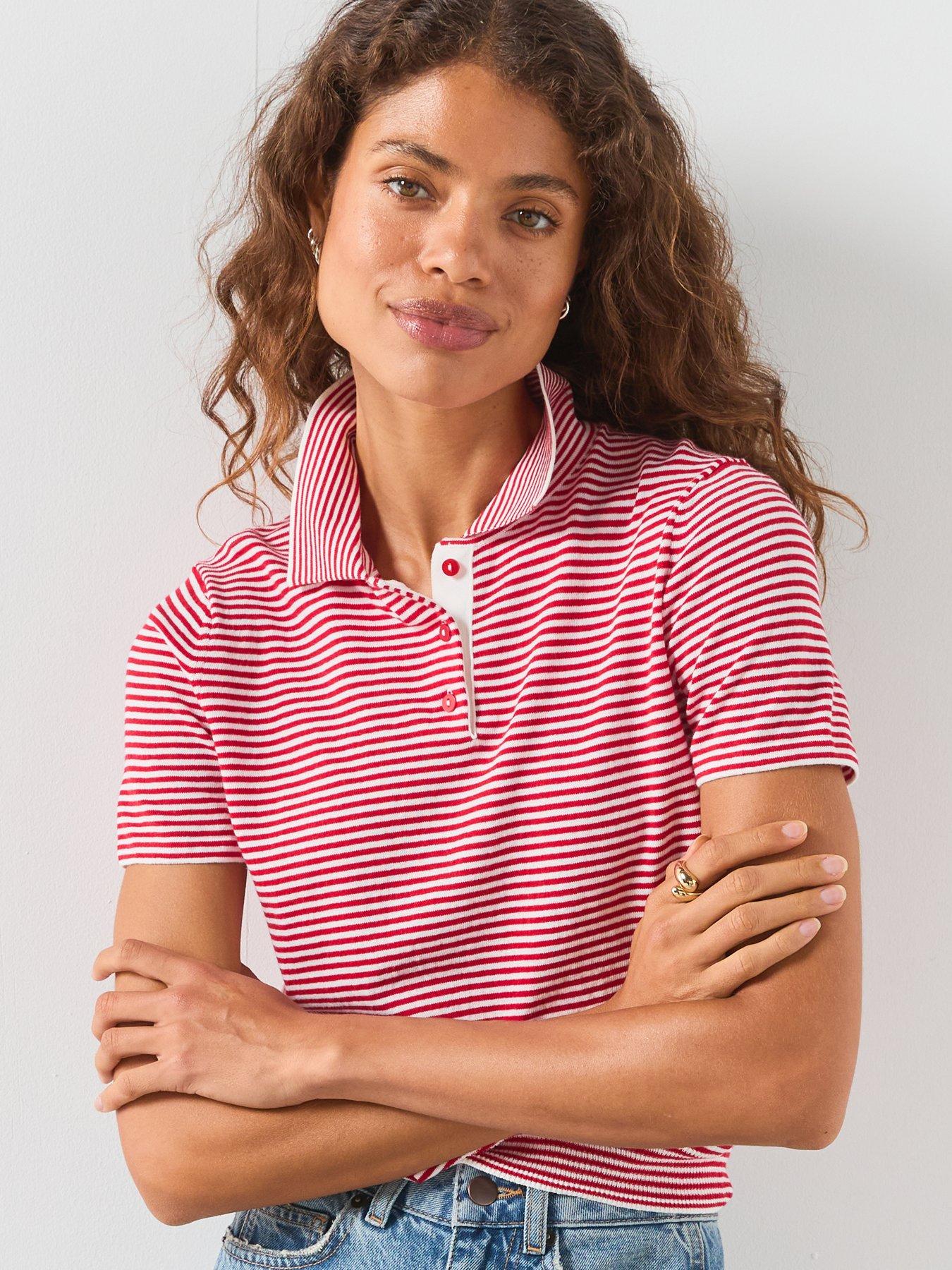 Image 5 of 6 of Mango Knitted Polo Neck Sweater - Red