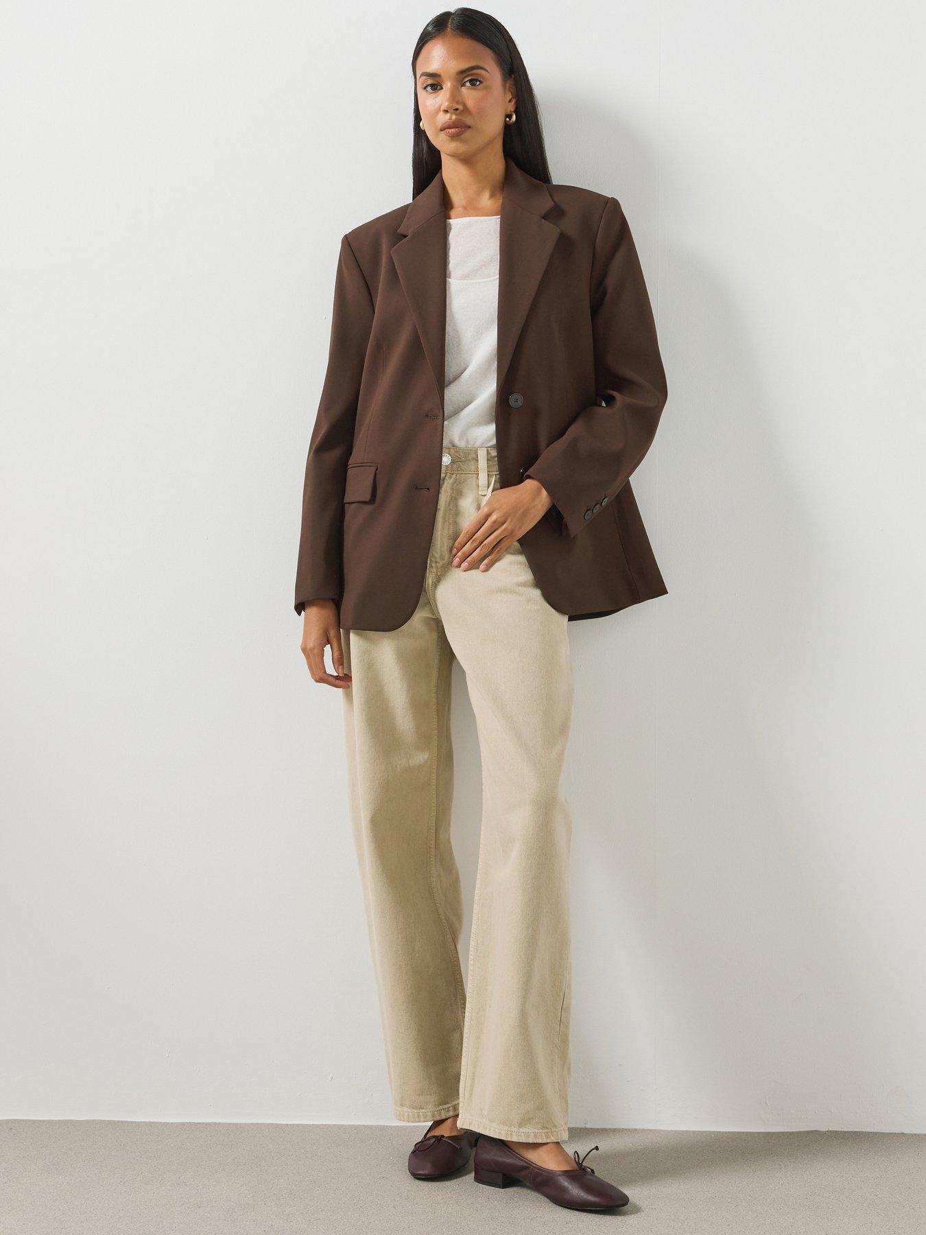 Mango High-rise Balloon Jeans - Brown