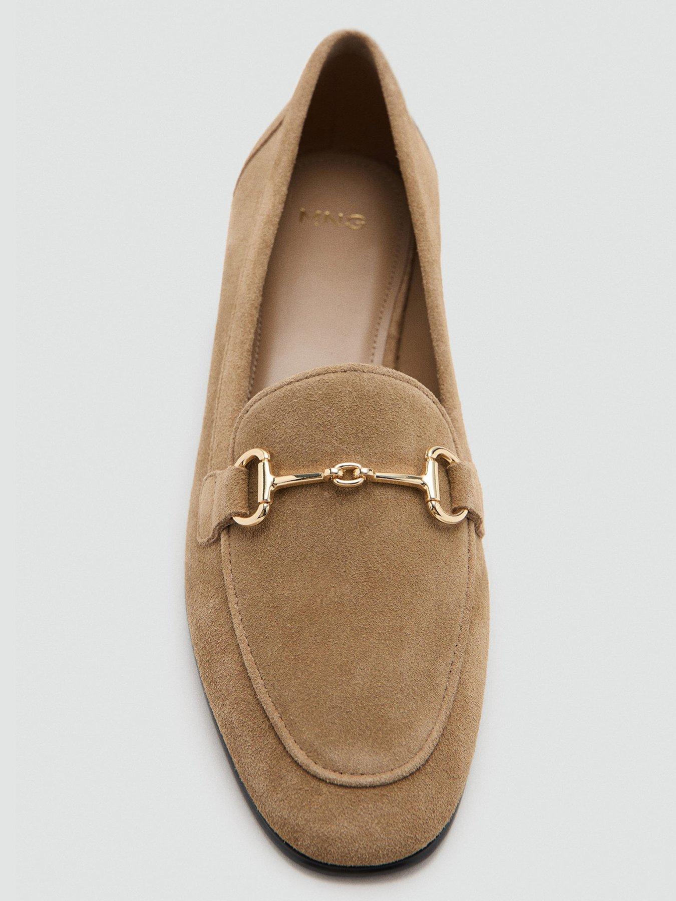 Image 4 of 4 of Mango Suede Loafers With Buckle