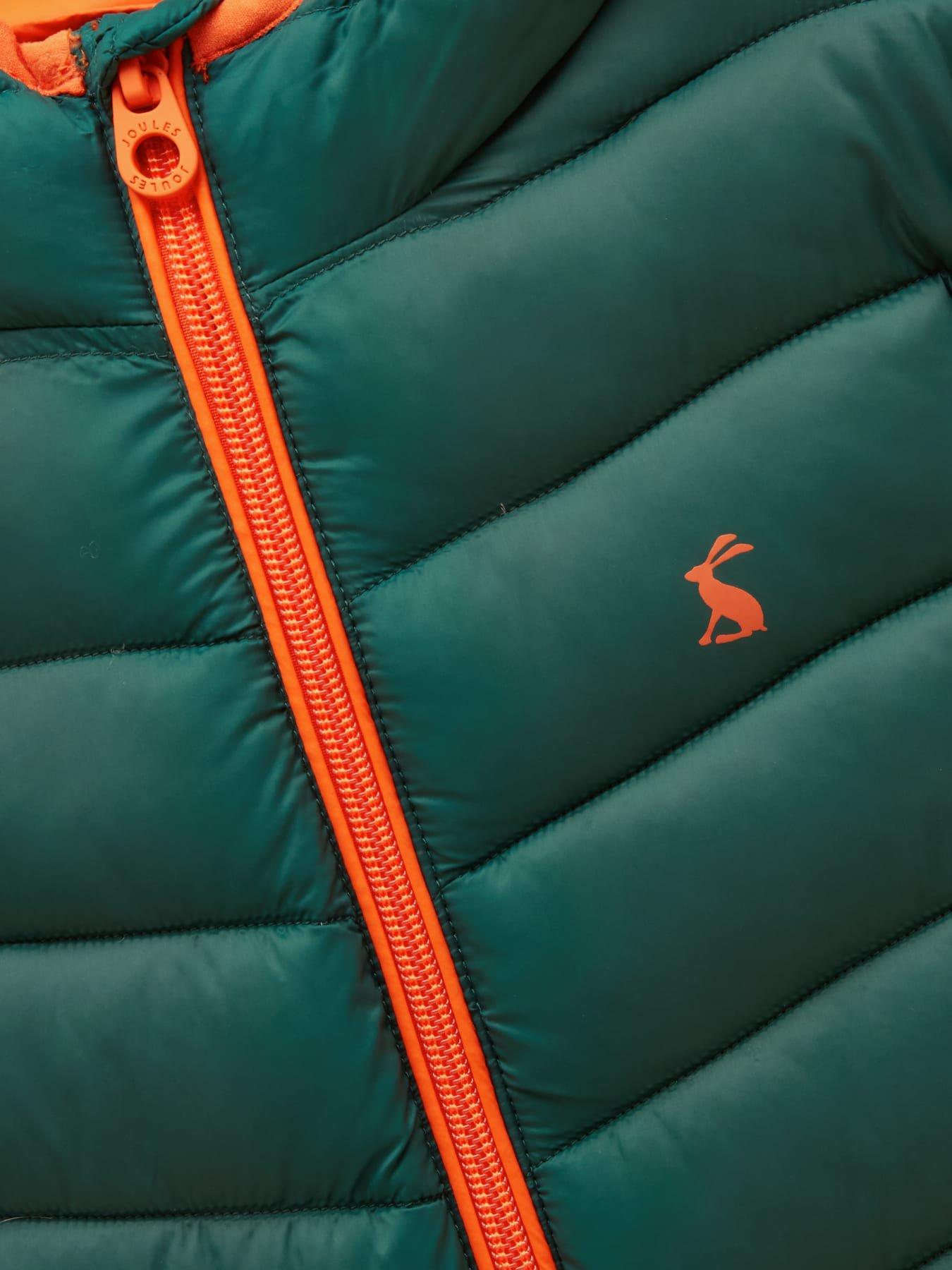 Image 5 of 5 of Joules Boys Cairn Showerproof Hooded Padded Coat - Dark Green