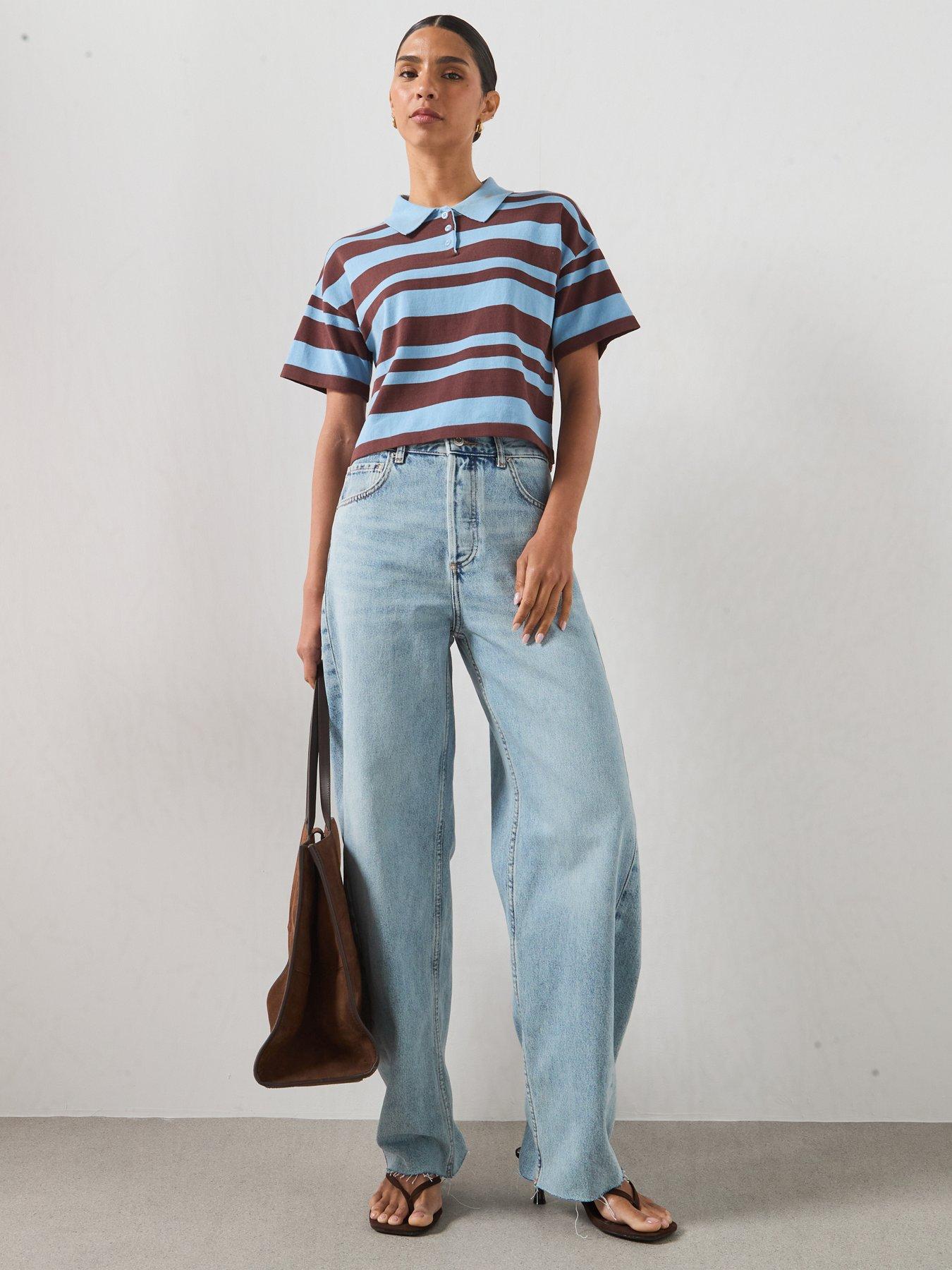 Image 3 of 6 of Mango Mid Rise Balloon Jeans - Blue