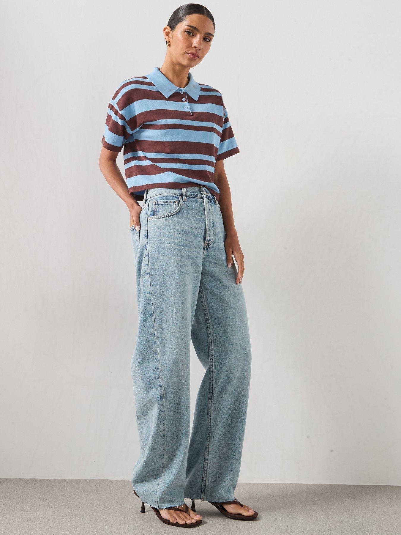 Image 5 of 6 of Mango Mid Rise Balloon Jeans - Blue