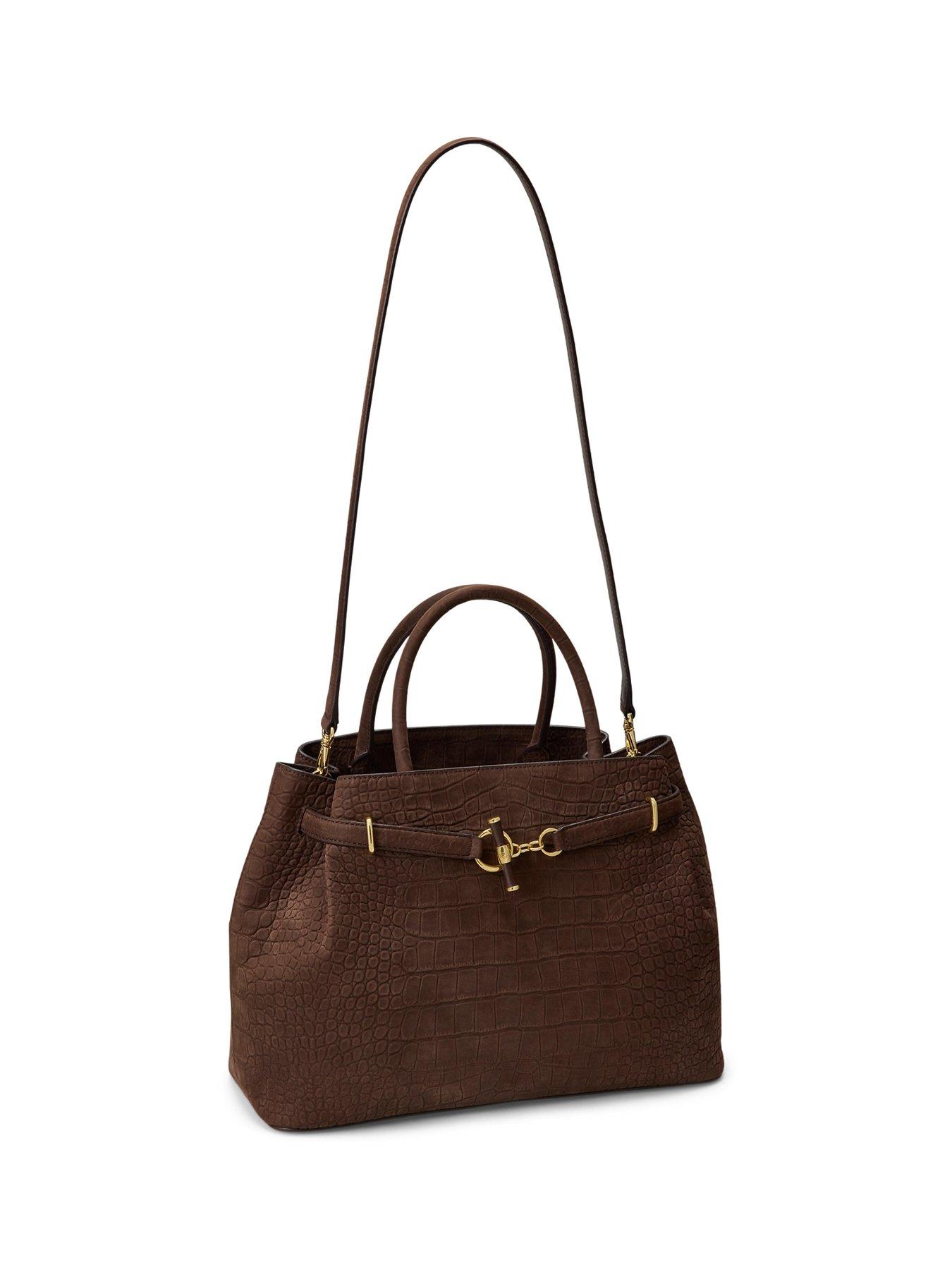 Image 2 of 5 of Lauren by Ralph Lauren Blaike Large Satchel - Brown