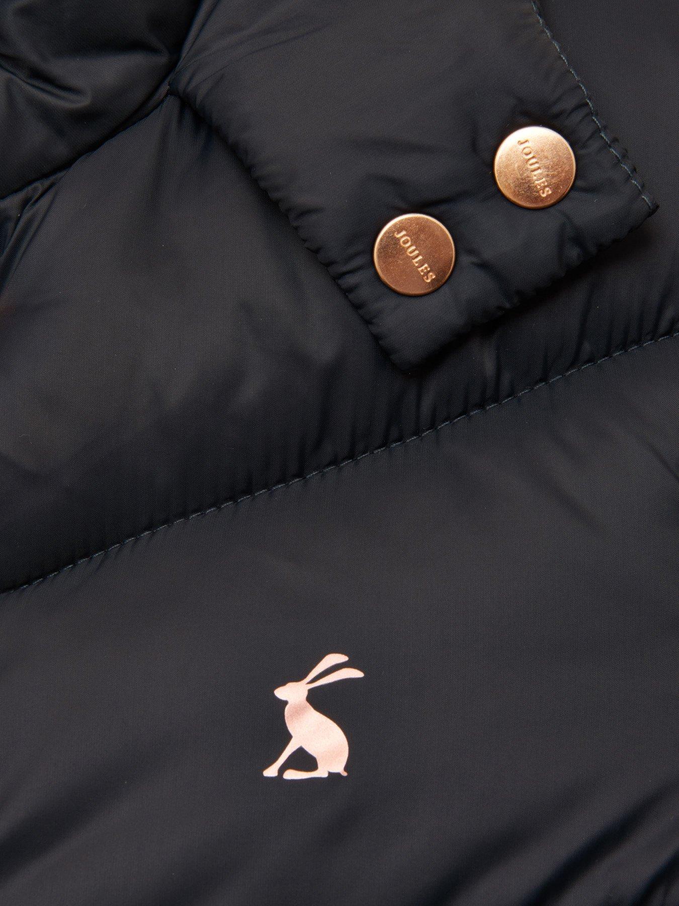 Image 4 of 4 of Joules Girls Chloe Longline Padded Coat - Black