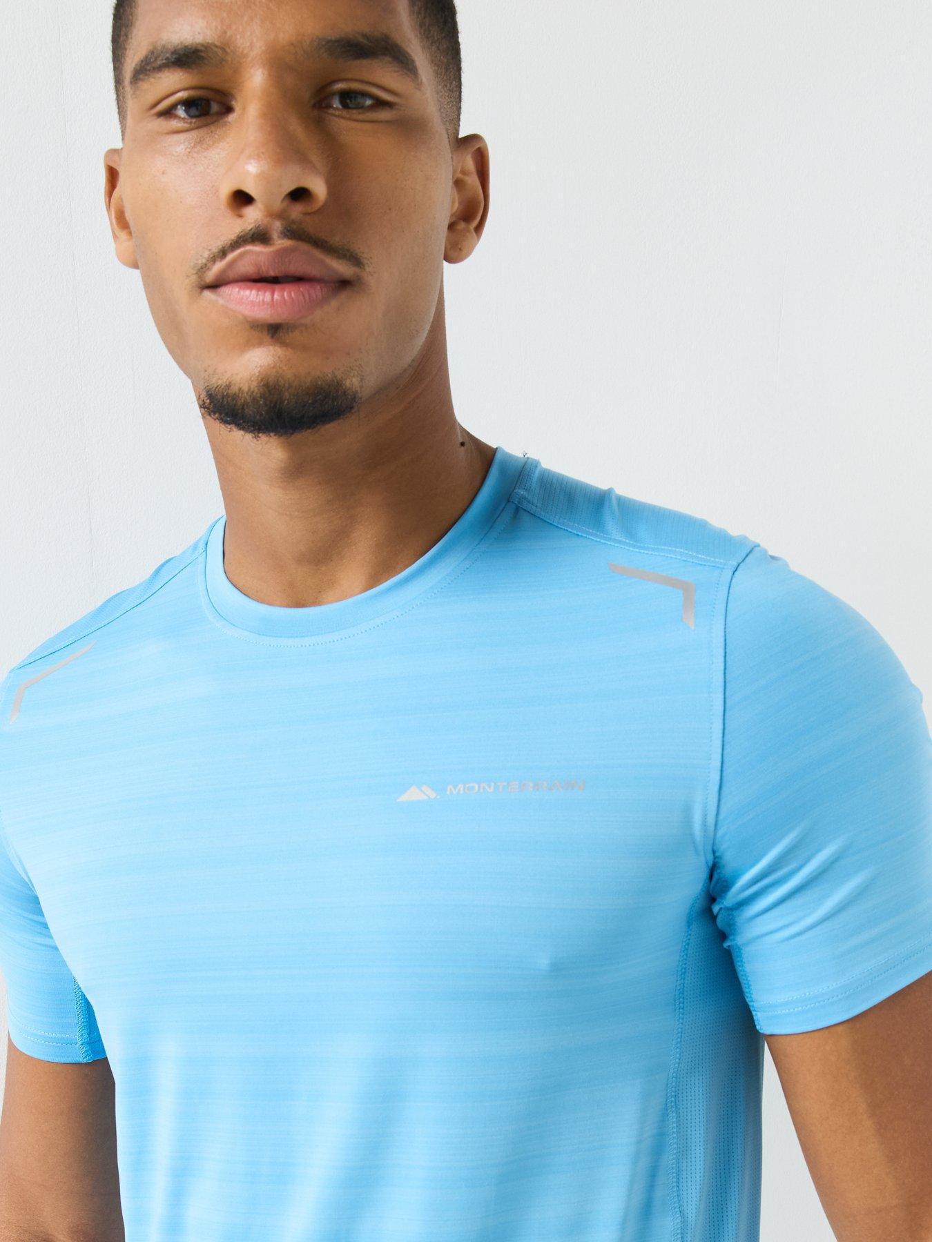 Image 5 of 6 of Monterrain Mens Lyder 3.0 Space Dye Tee - Blue