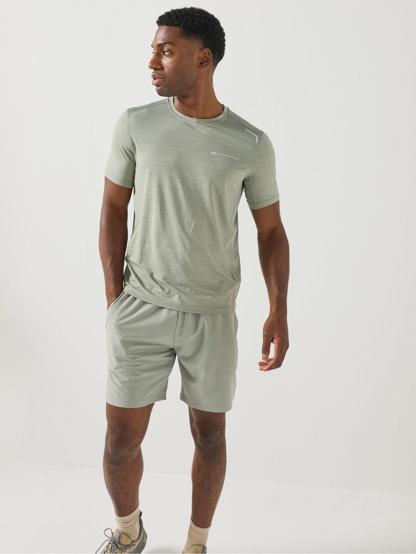 Monterrain Mens Lyder 3.0 Space Dye T-Shirt, Grey, Size L, Men
