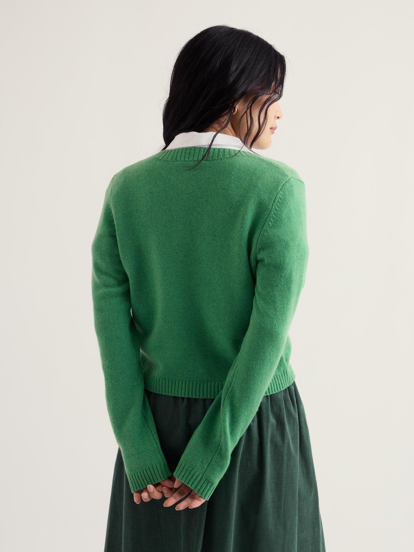 Image 2 of 5 of Seasalt Cornwall Women's Button Front Collared Cardigan - Green