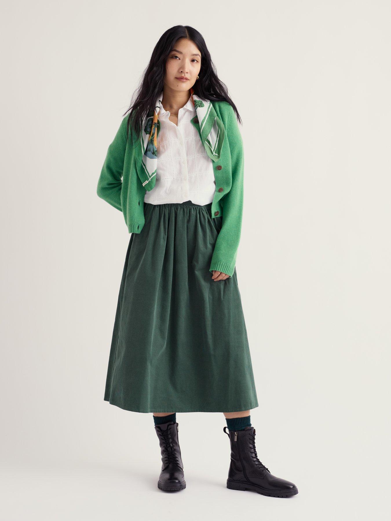 Image 3 of 5 of Seasalt Cornwall Women's Button Front Collared Cardigan - Green