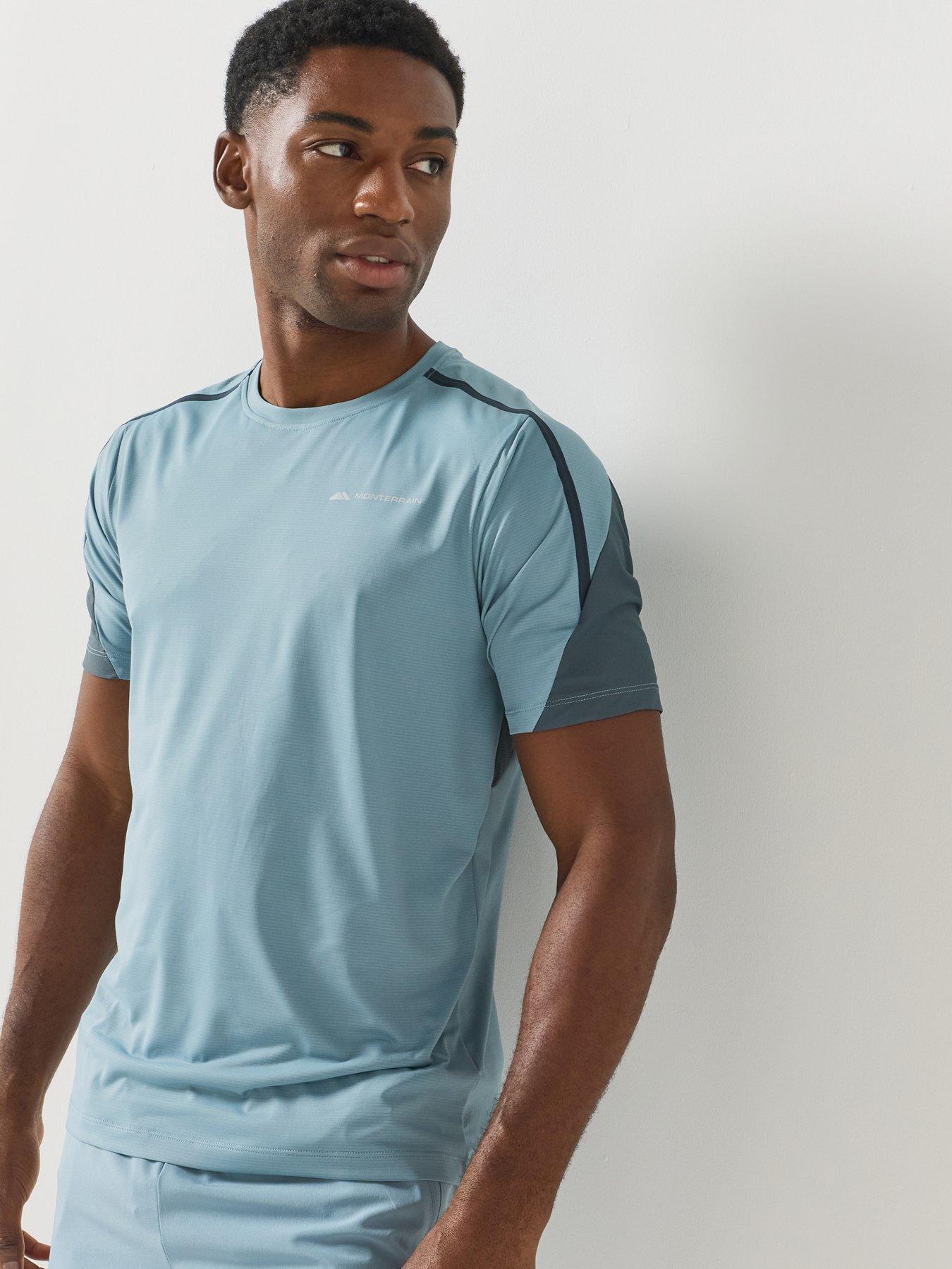 Image 1 of 5 of Monterrain Mens Defence T-shirt - Grey/blue