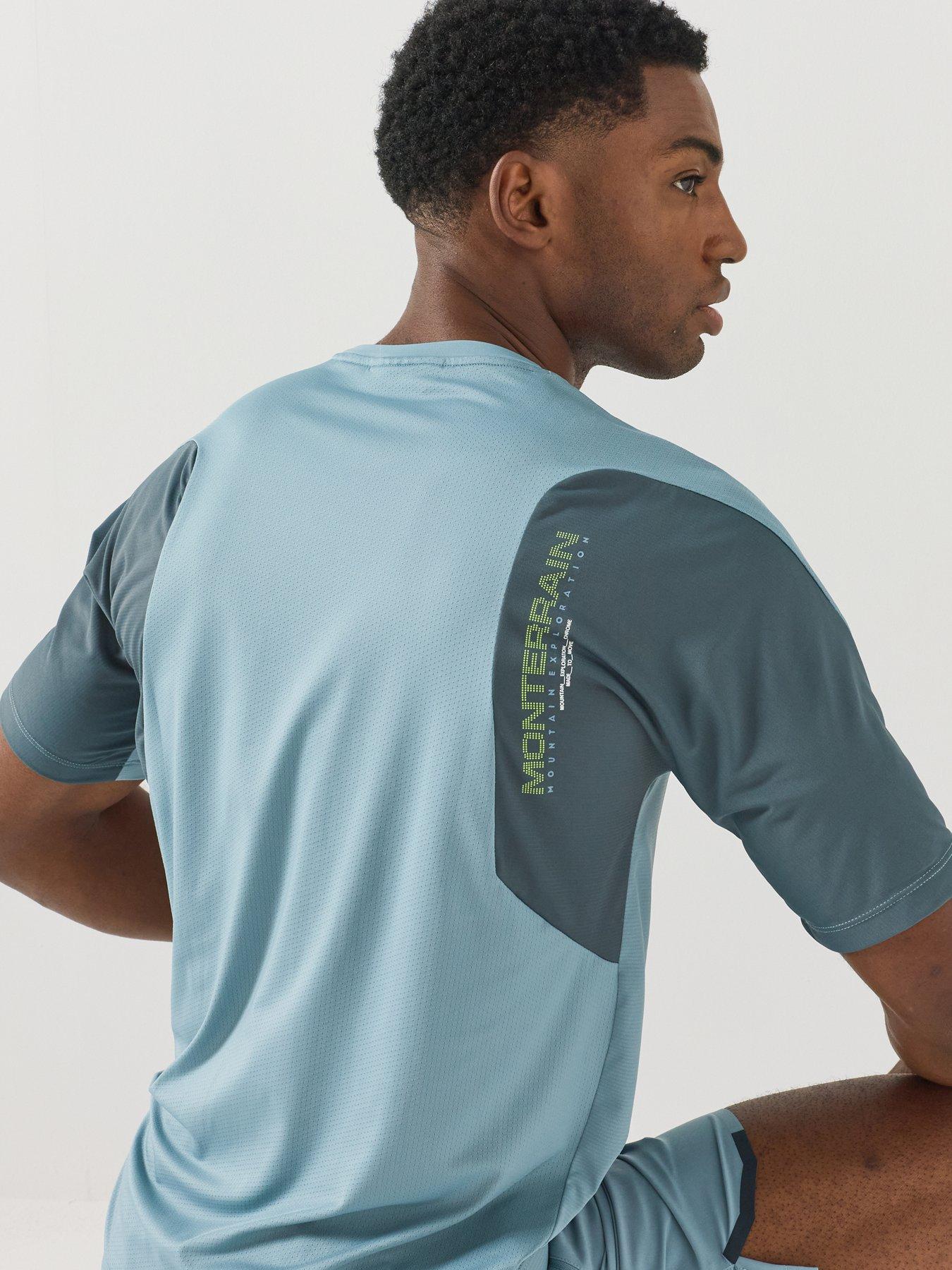 Image 5 of 5 of Monterrain Mens Defence T-shirt - Grey/blue