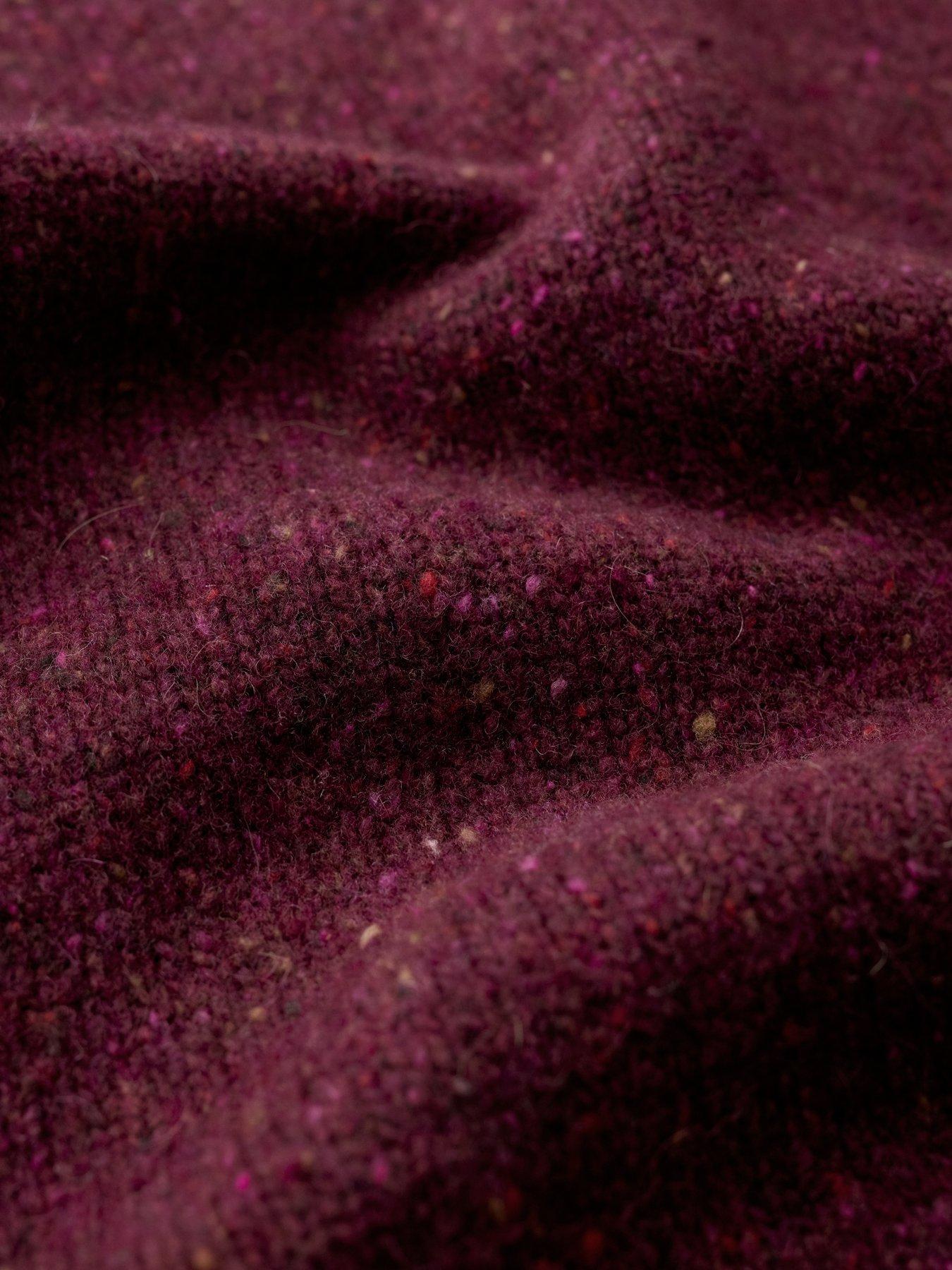 Image 5 of 5 of Seasalt Cornwall Womens Dawson Flecked Knit Crew Neck Ribbed Hem Jumper - Burgundy
