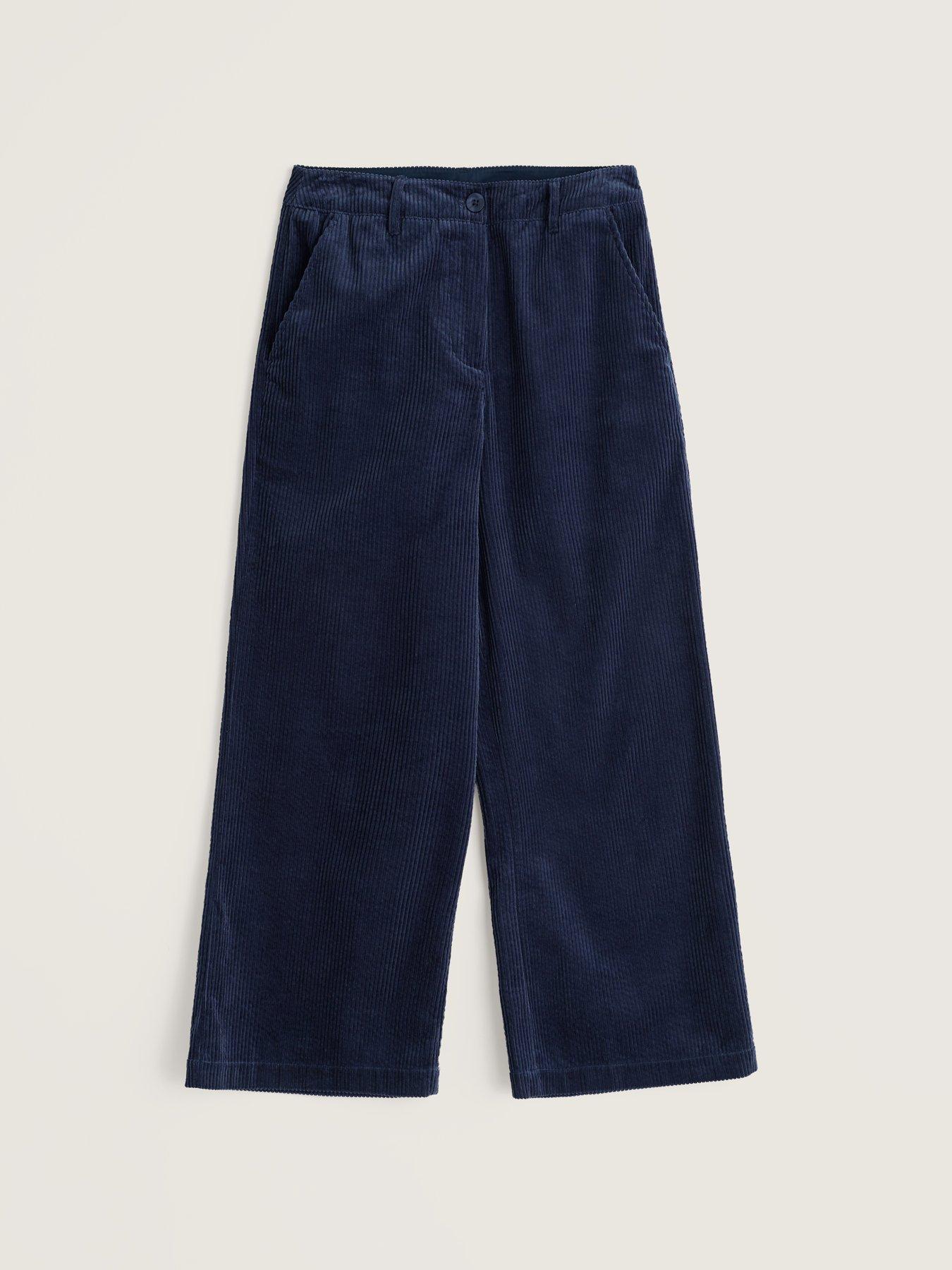 Image 4 of 5 of Seasalt Cornwall Womens Asphodel Wide Leg High Waist Trousers - Navy